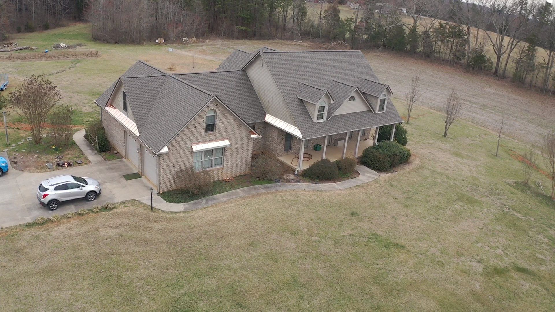 GAF Weathered Wood and Custom Copper by Just In Time Roofing and Restoration