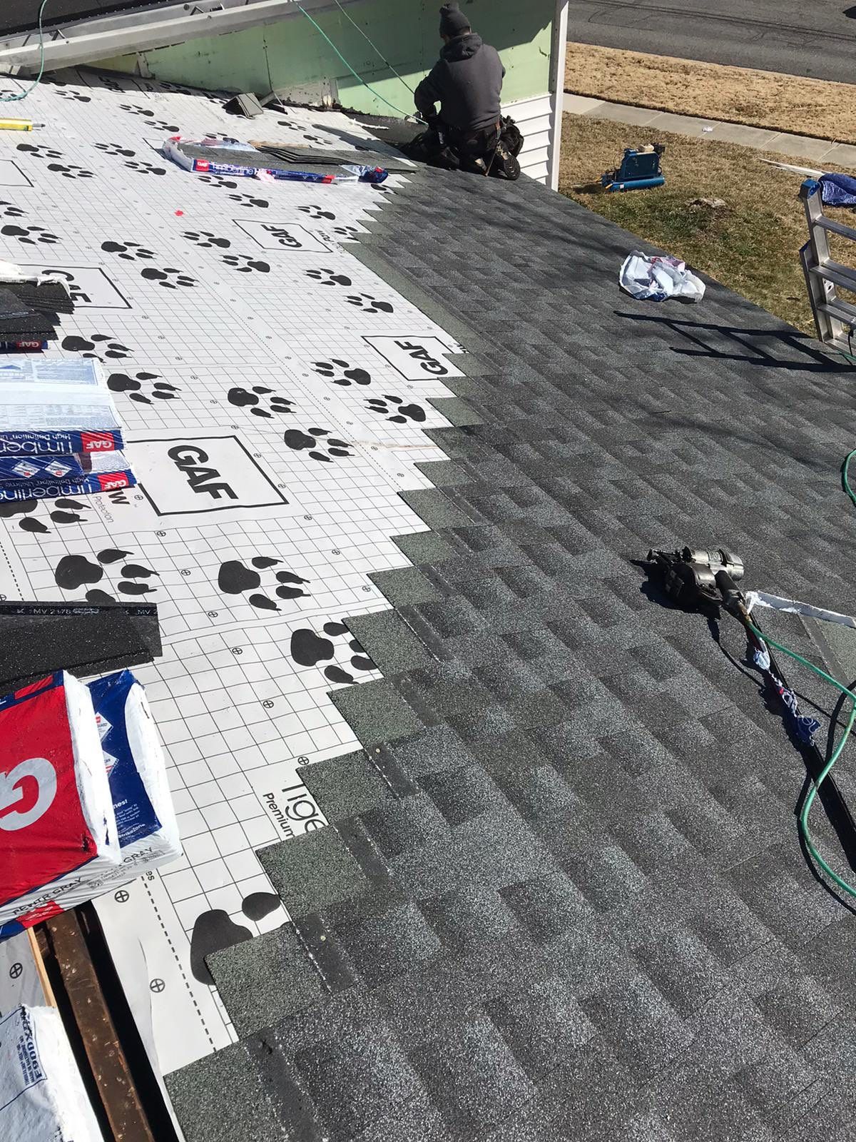 Roof Replacement using GAF Timberline HDZ by American Home Contractors