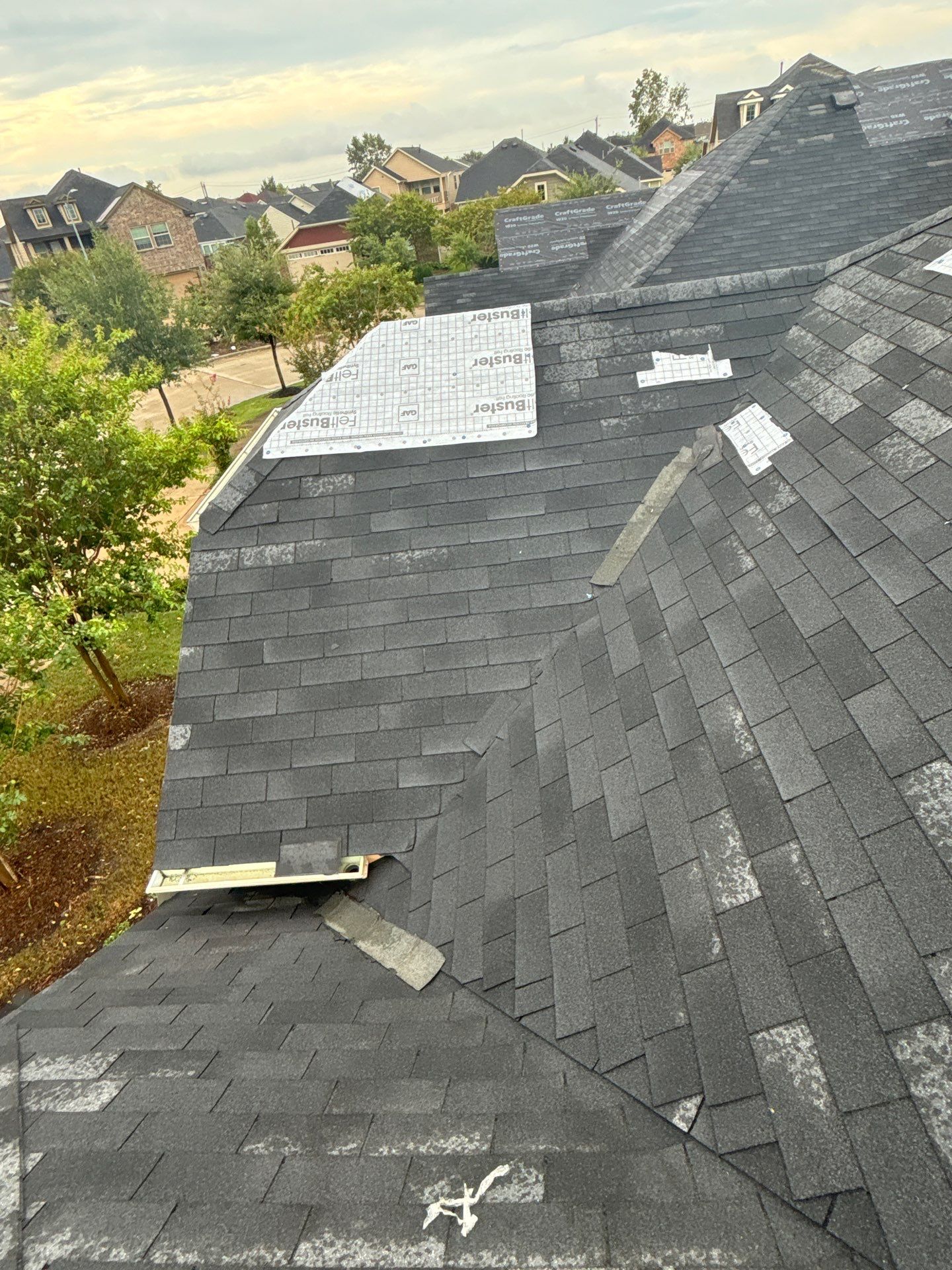Residential Roofing Repair using Owen's Corning Duration (Lifetime) Shingles by Roof Repair Company