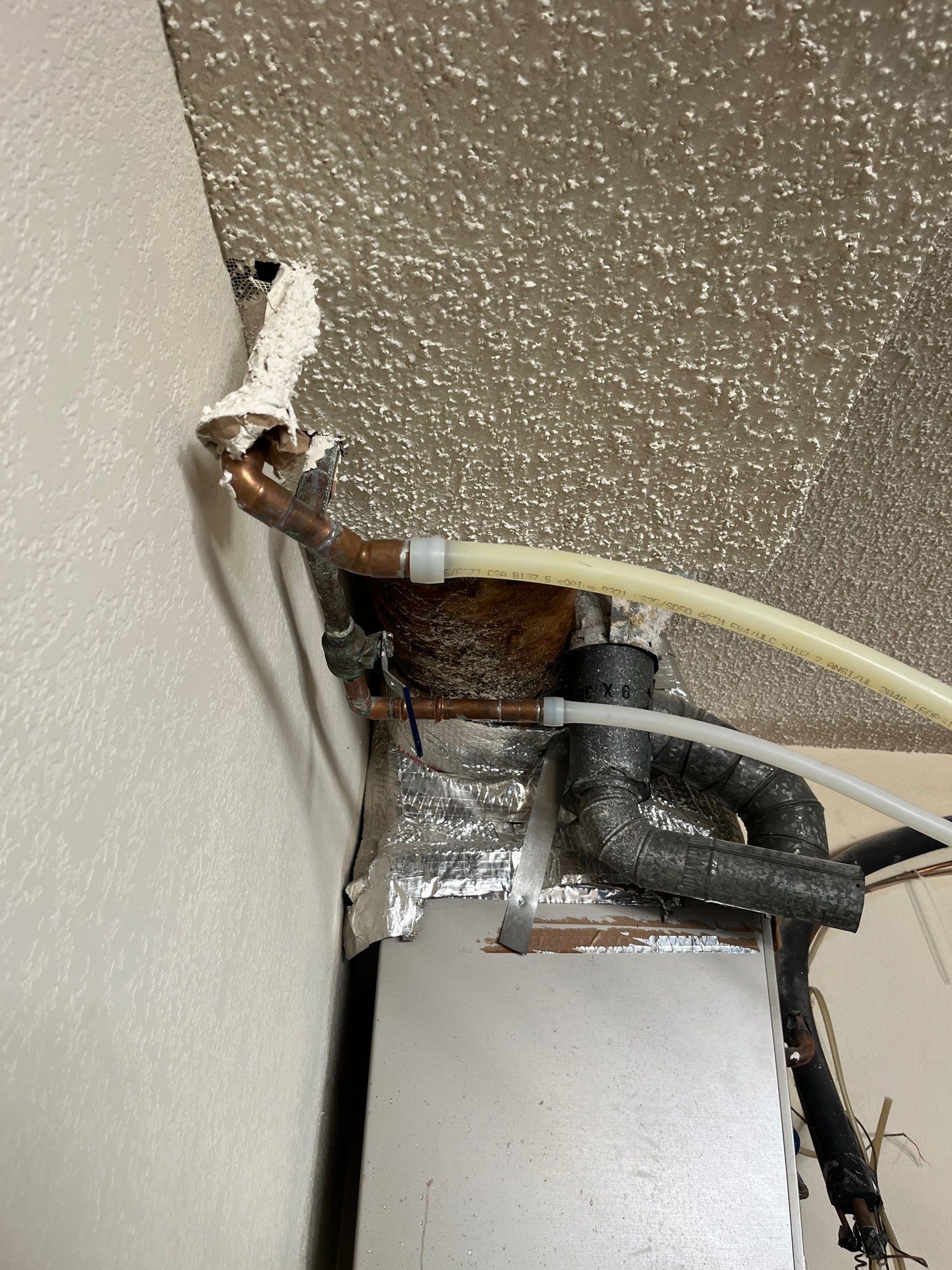 Installed New Piping for Water Heater. by Us Plumbing