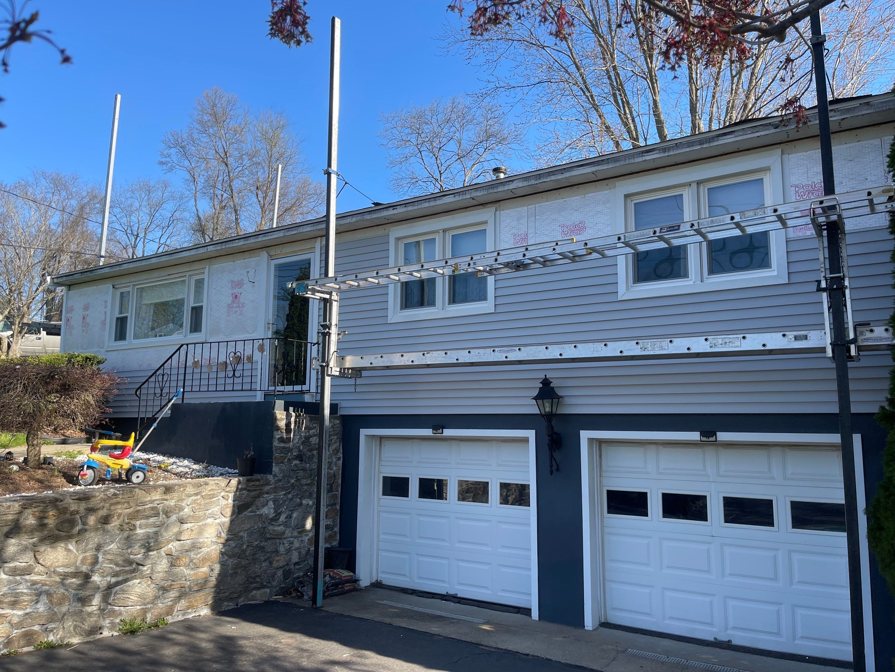 Residential Roofing Installation using Residential Roofing Installation using Owens Corning TruDefinition Duration - Quarry Gray & Sterling Gray Mainstreet siding by A Plus Exterior