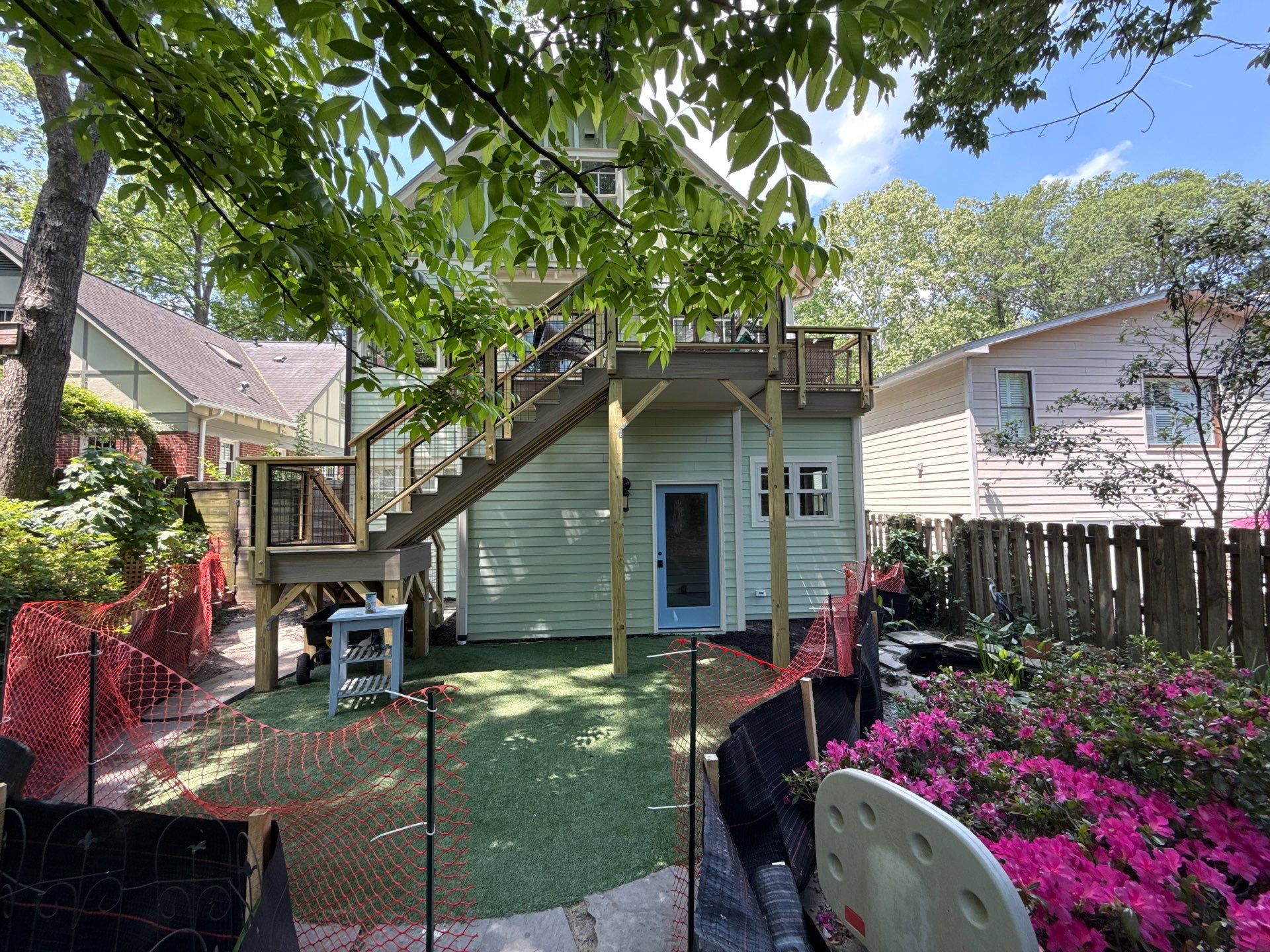 Atlanta, GA Trex Deck Build, Under-Decking, and Framed-In Walls  by Nelson Exteriors 