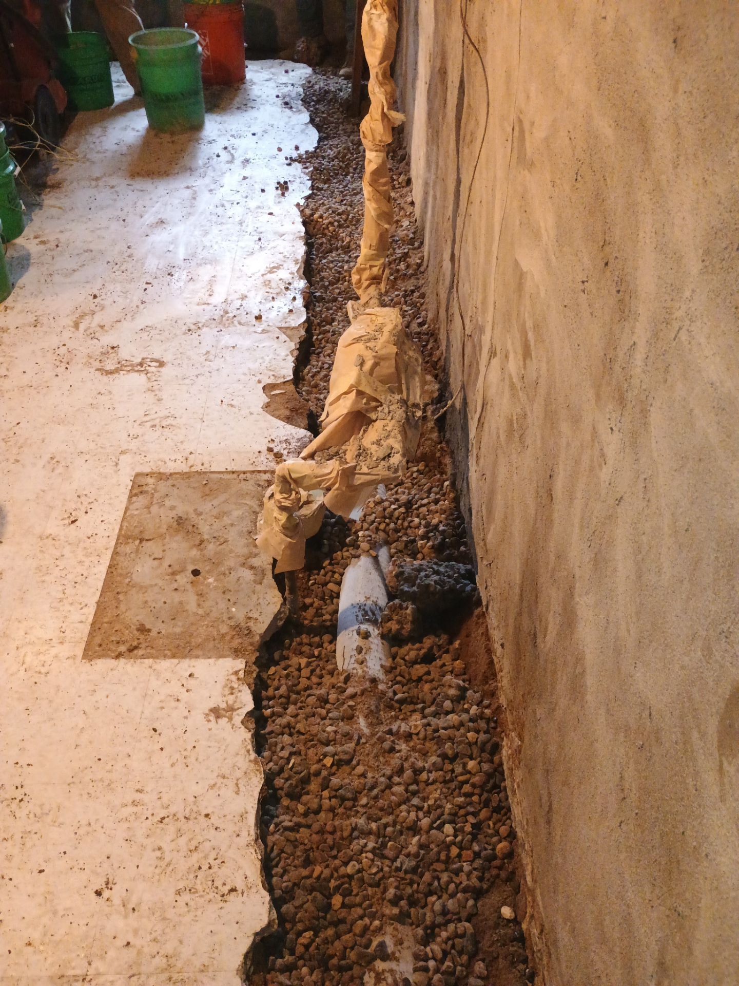 Interior Drain Tile & Wall Drainage in St. Paul, MN by Waterproofing Northeast