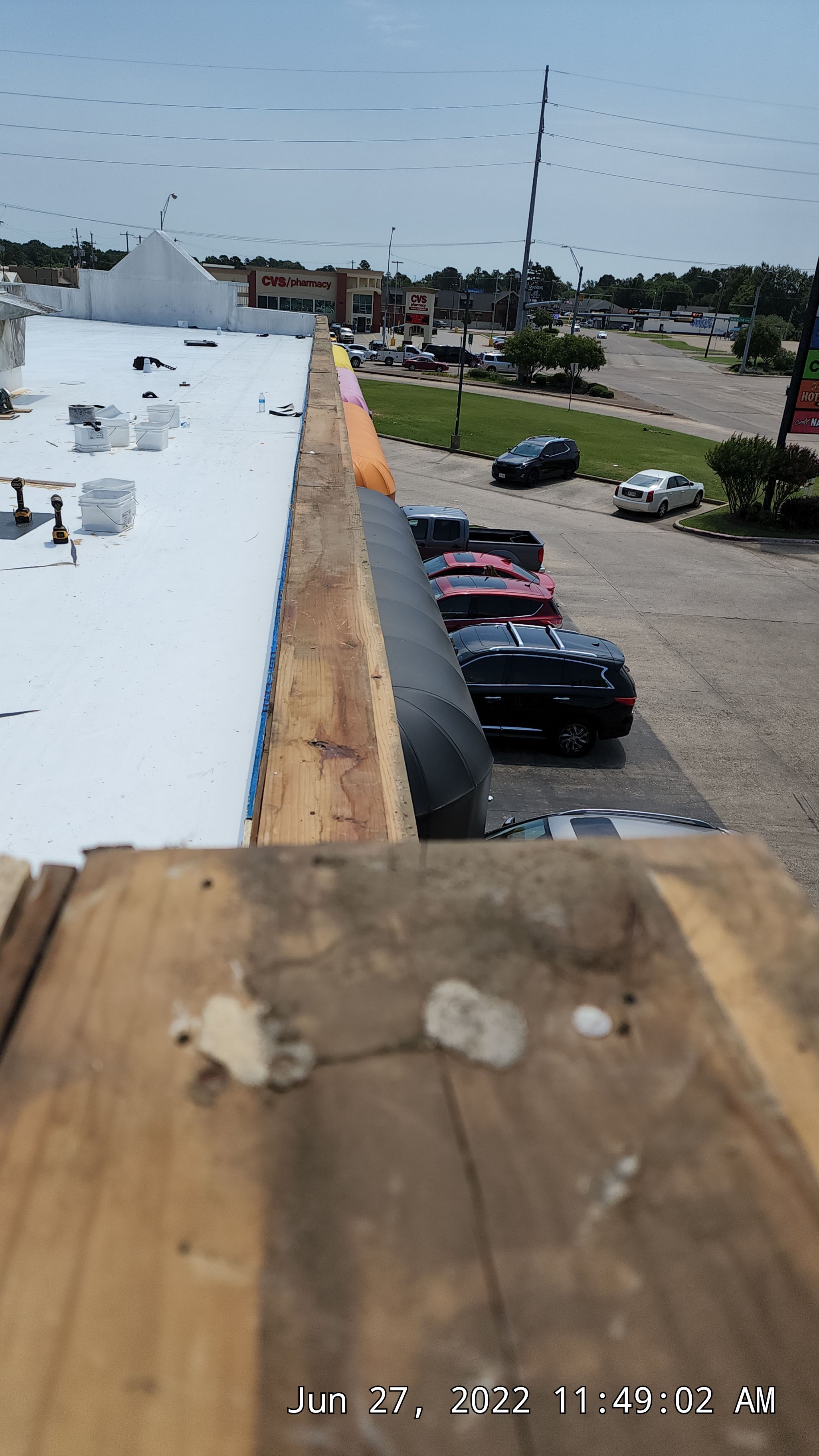 Commercial Roofing Installation using 50 mil PVC by Hostetler Roofing