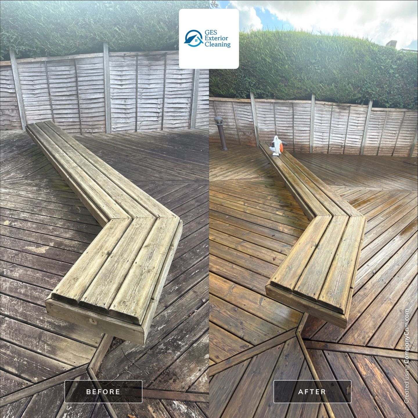Decking Clean - Pre Staining by Ges Exterior Cleaning ltd