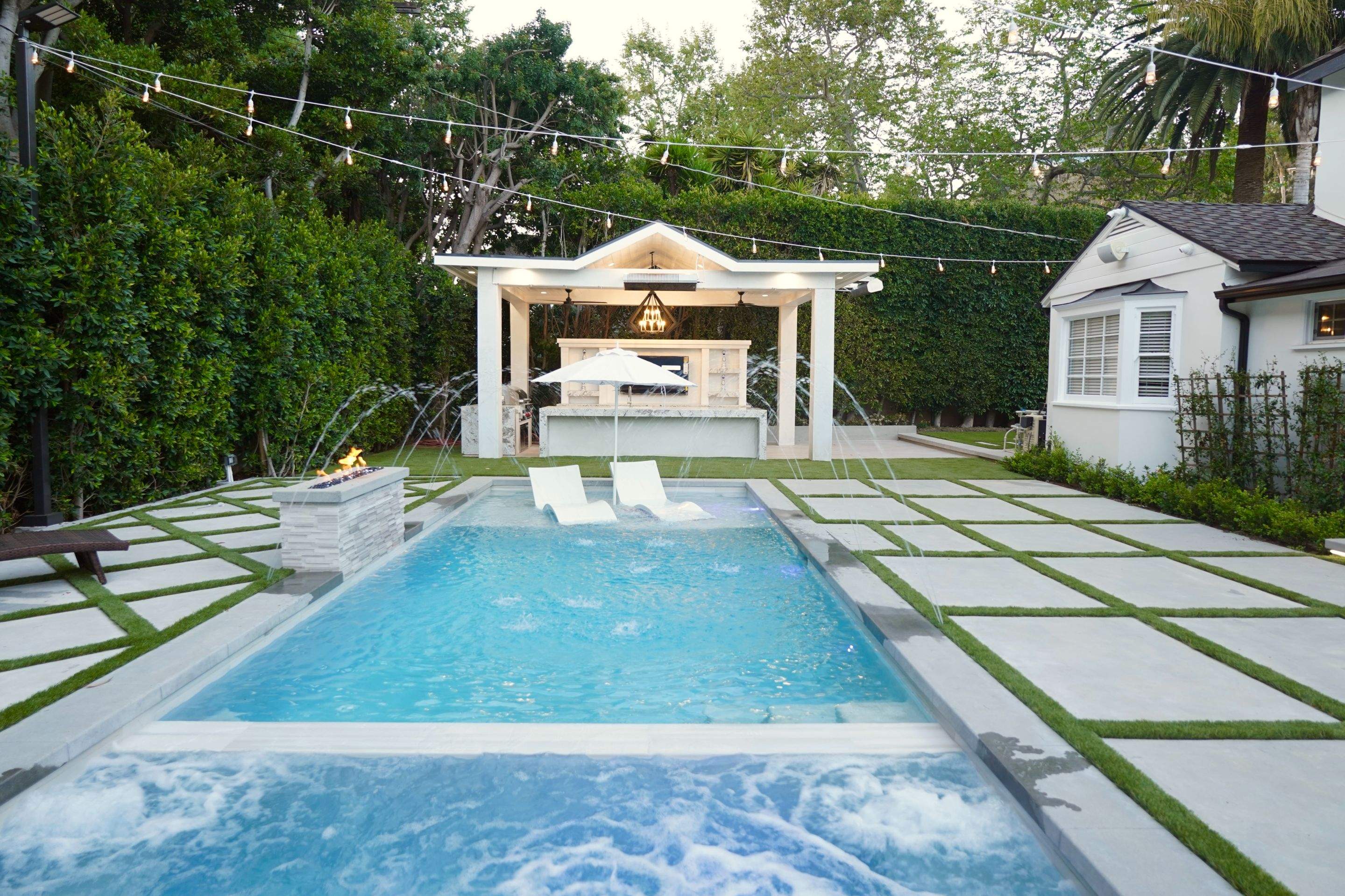 Complete Pool & Backyard Transformation, Pergola, Firepit, Deckwork by Lax Home Inc 