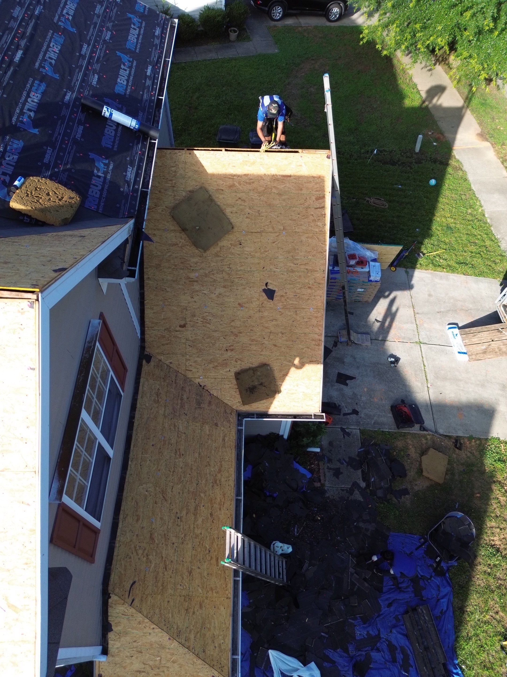 Roof replacement by hail and wind damage by Just Brilliant Restoration JBR