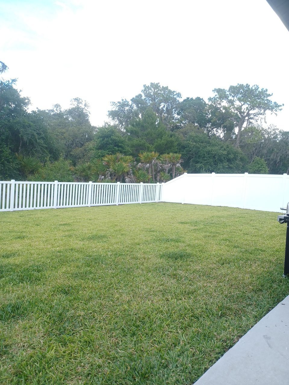 Riverview, FL 6ft. Tall White Vinyl Privacy with 4ft. Tall White Vinyl Spaced Picket  by Asap fence and gates, LLC