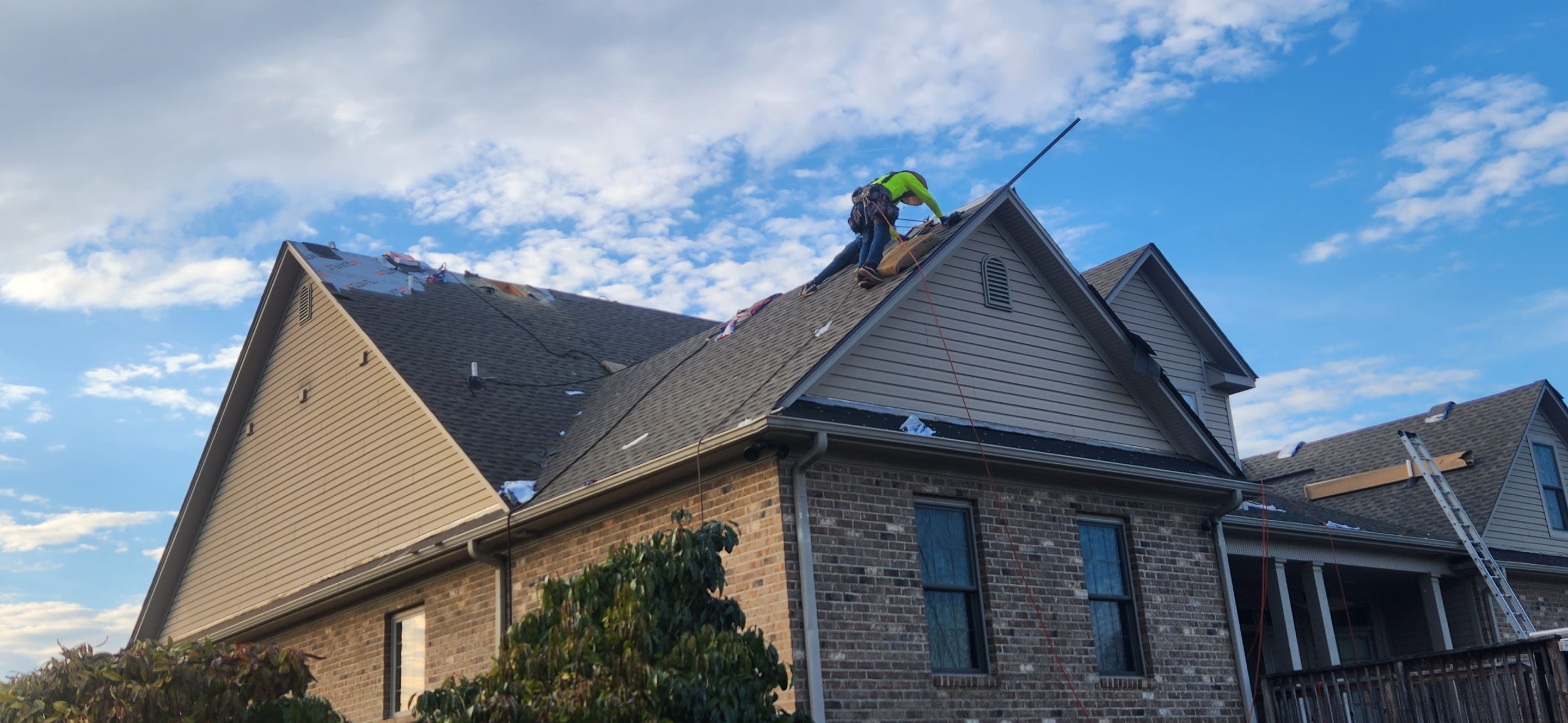GAF Weathered Wood and Custom Copper by Just In Time Roofing and Restoration