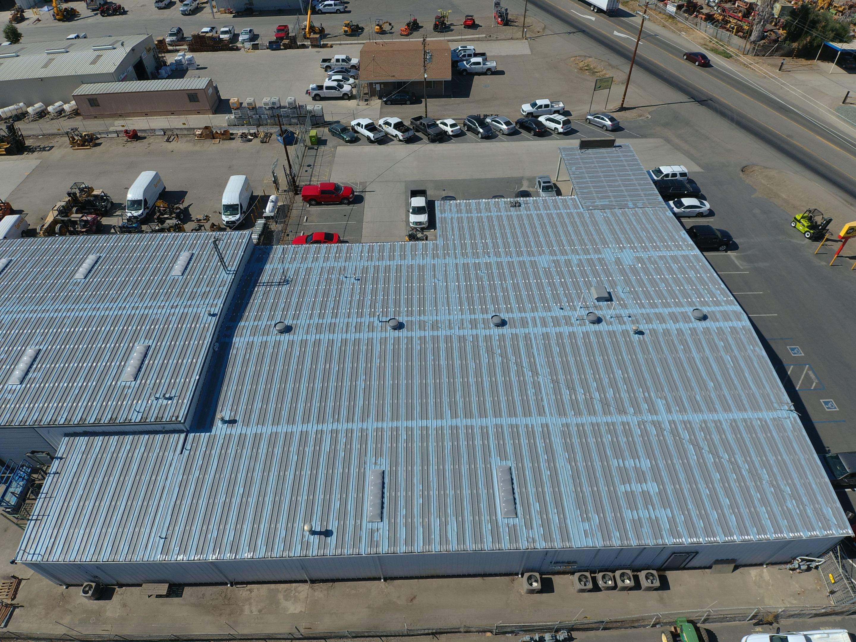 MR Roofing system using Conklin Benchmark/PUMA XL fabric and coating by Straight Edge Roofing Inc