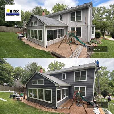 Full Exterior Siding Upgrade and Board and Batten Installation in Shawnee