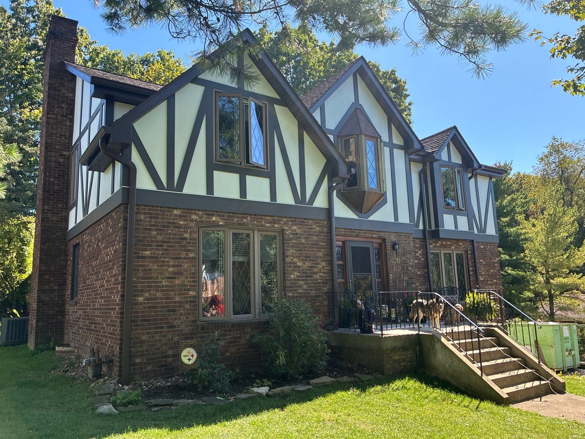 James Hardie Tudor Home Renovation by Ideal Siding Pittsburgh