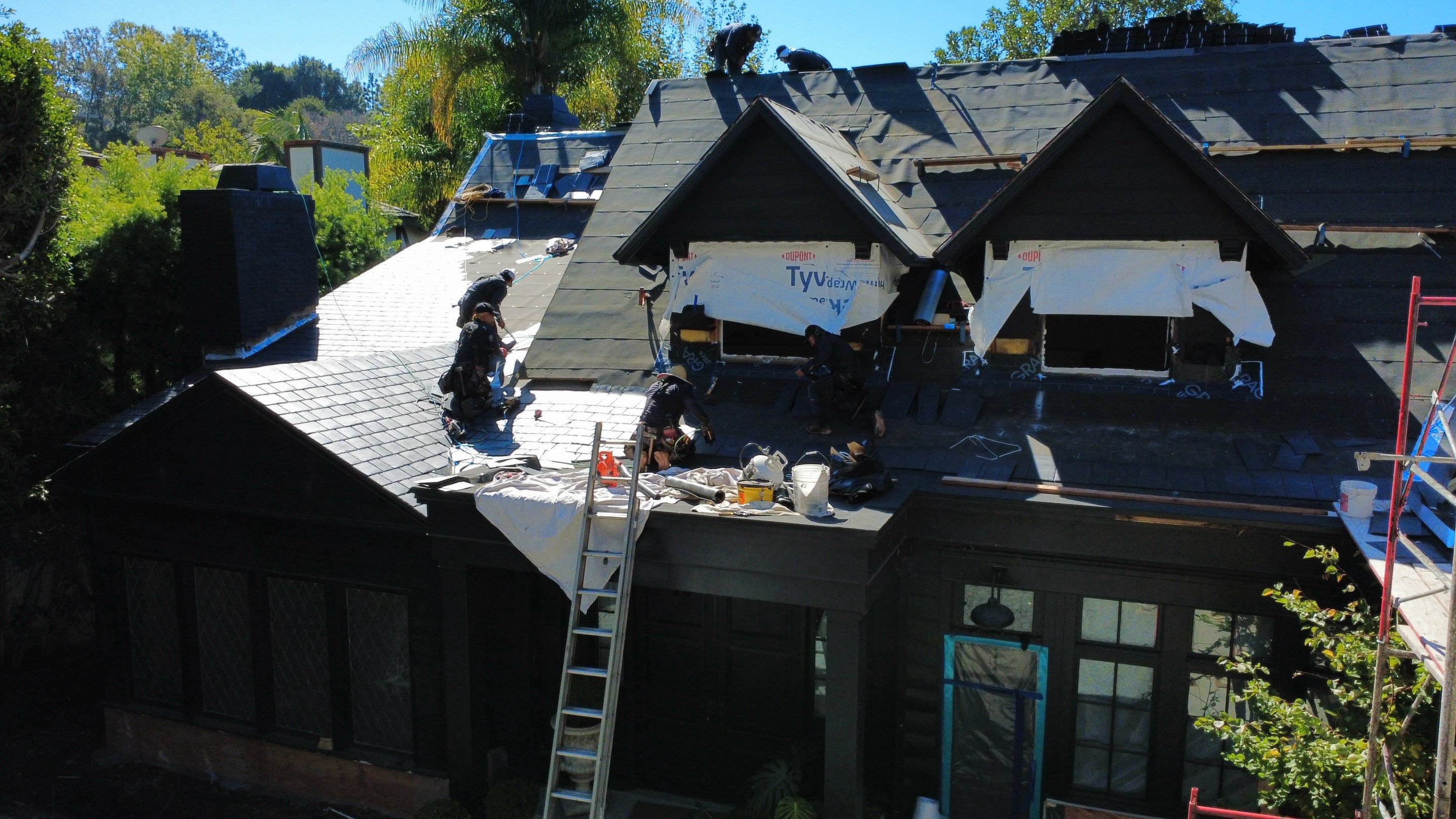 Synthetic Slate Tile Project in Brentwood by Hull Brothers Roofing