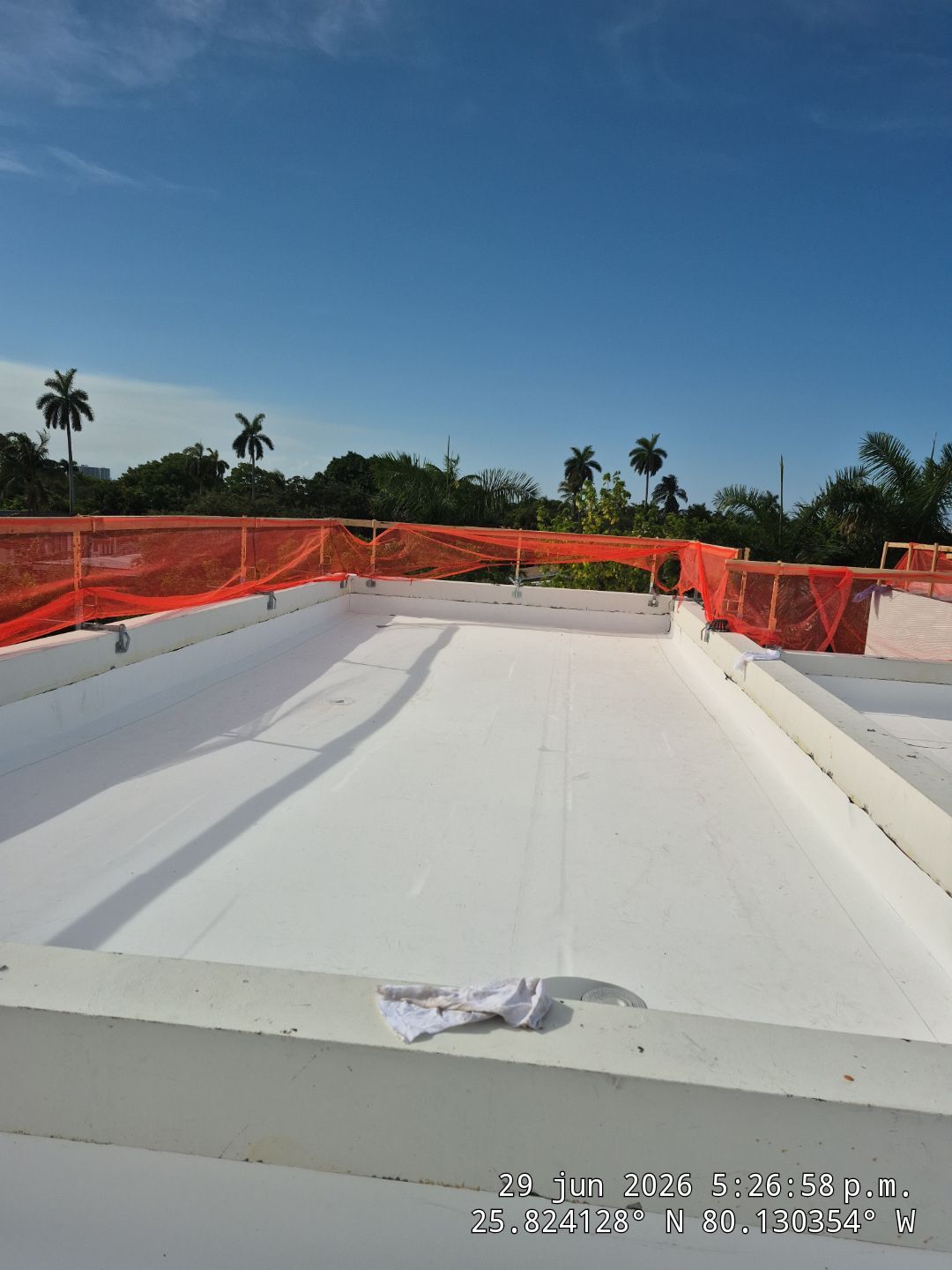 TPO Flat Roof Installation for a Modern Miami Beach Residence by AJF ROOFING INC