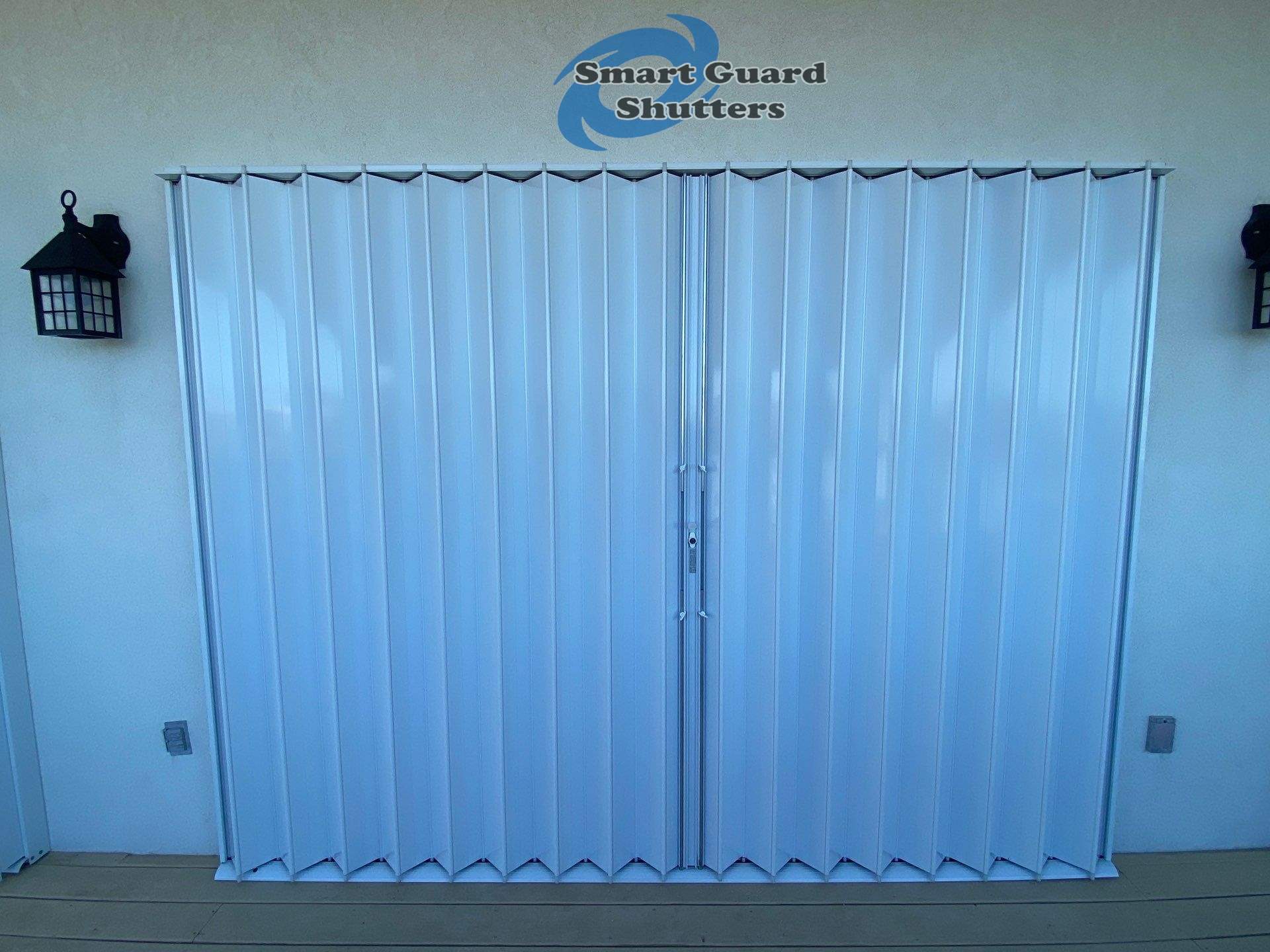Accordions in White by Smart Guard Shutters