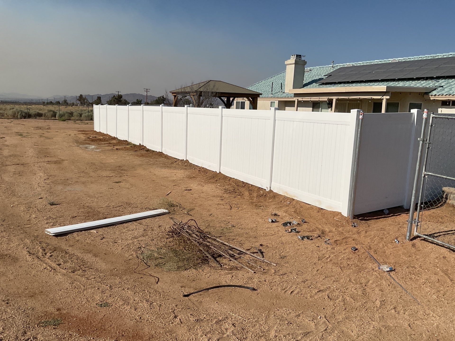 Fence Installation using Vinyl by Fence Guys Inc. 