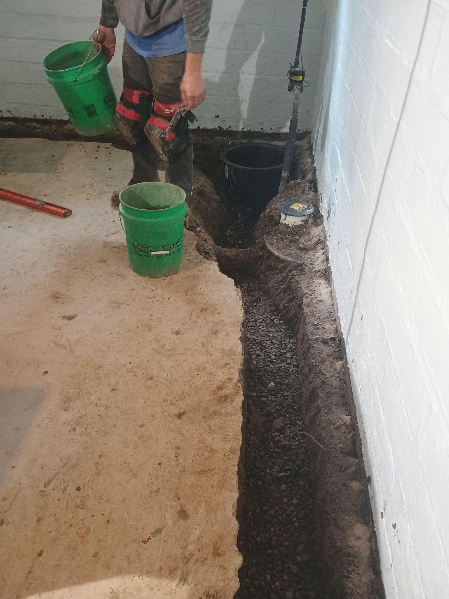 Another Drain Tile Project in the Books by Waterproofing Northeast