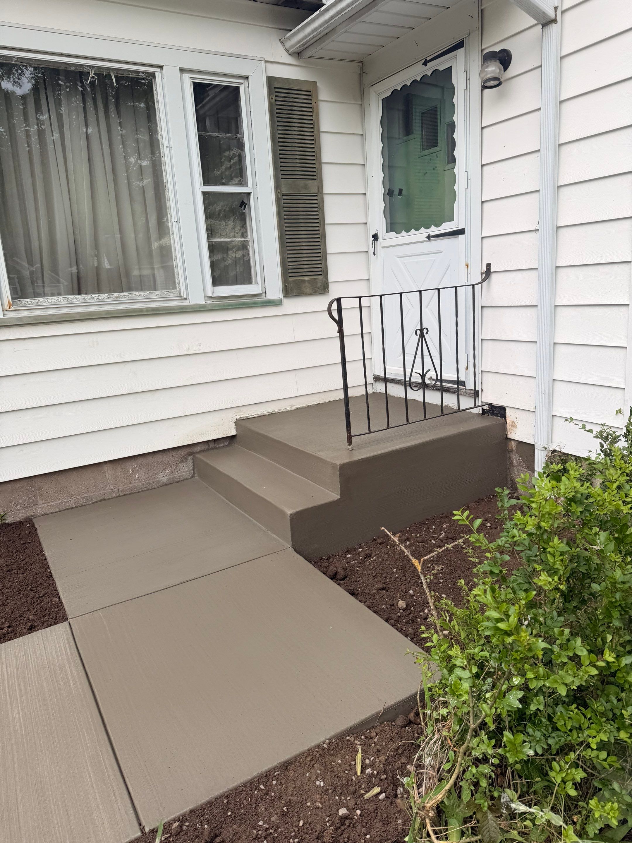 Broom Finished Walkway by NG Masonry & Construction LLC