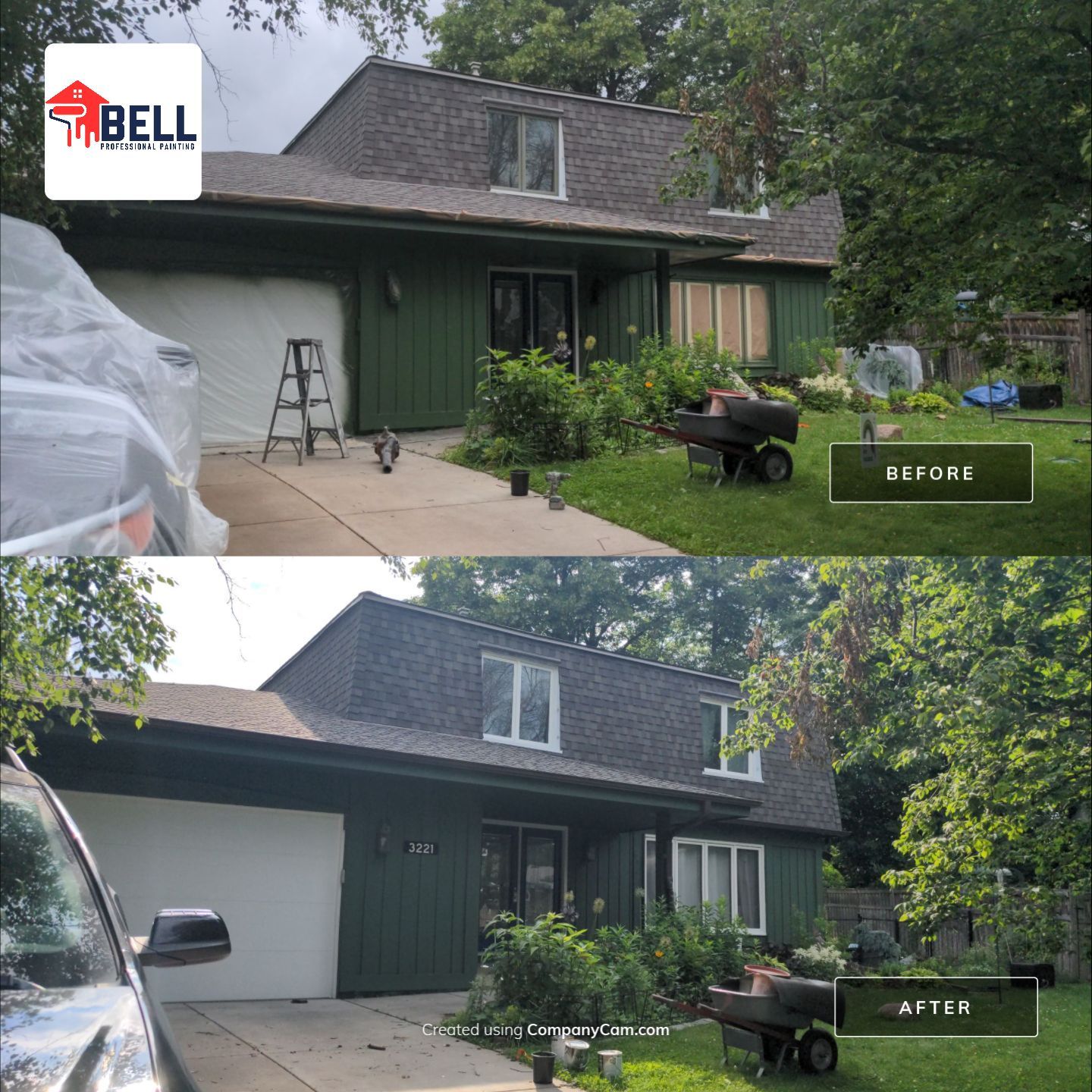 Fresh New Exterior Paint Update by Bell Professional Painting 