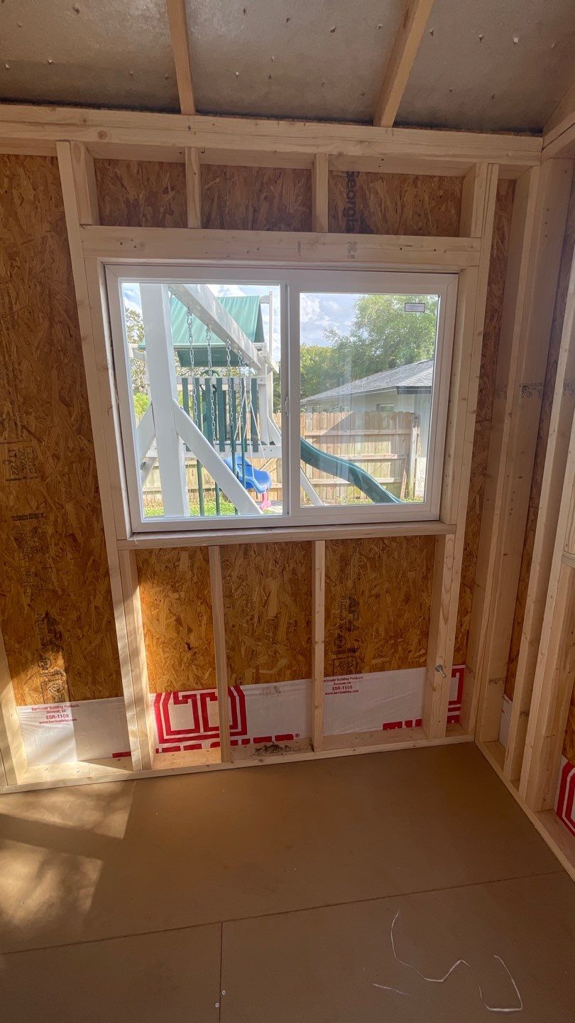 Outdoor Office Shed Interior Remodel in Longwood: From Drywall to Paint by HandyMangum