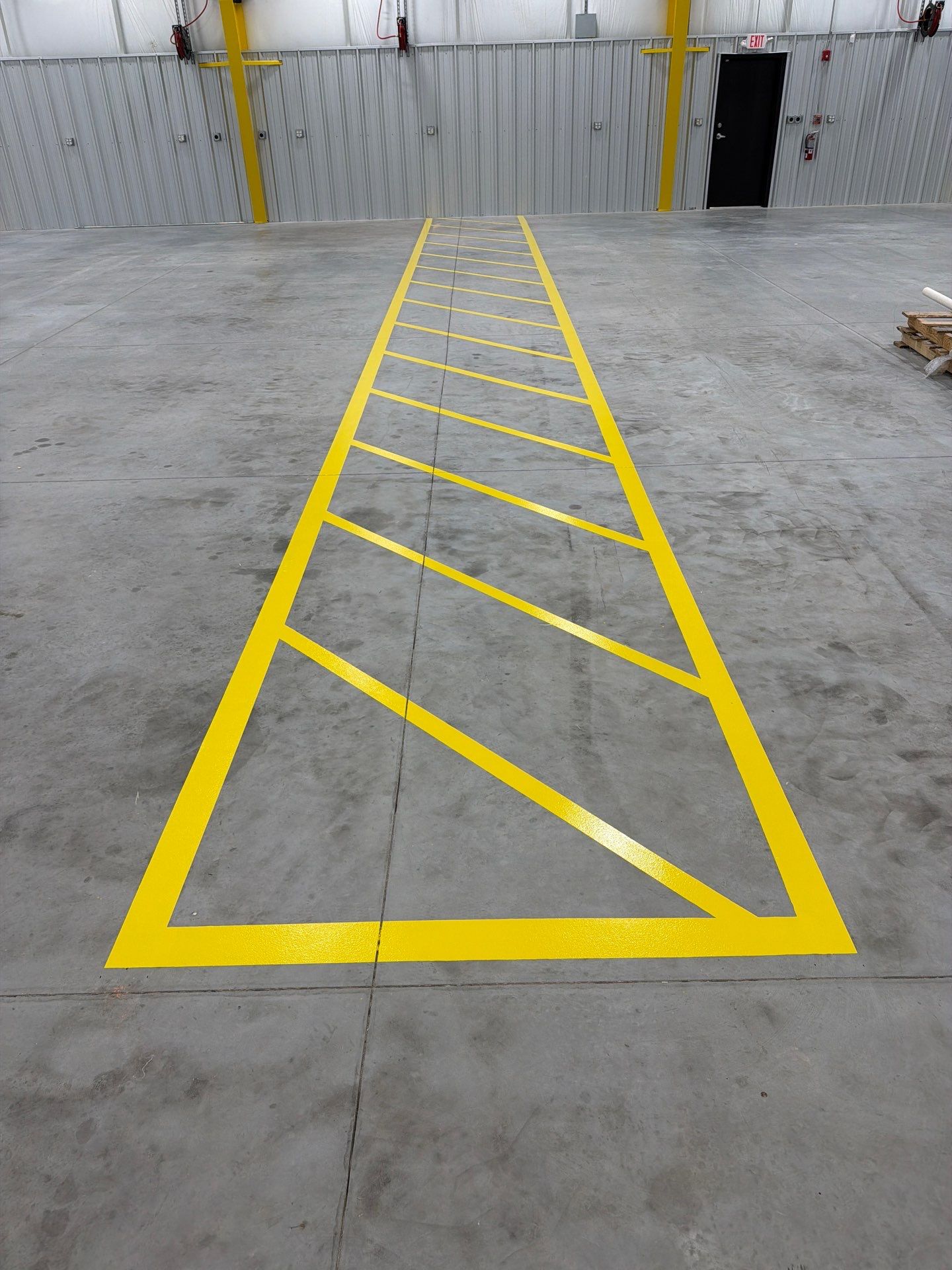 Industrial Epoxy Safety Marking and Hatch Layout in Spring Hill by Everline Coatings & Services - Southwest FL