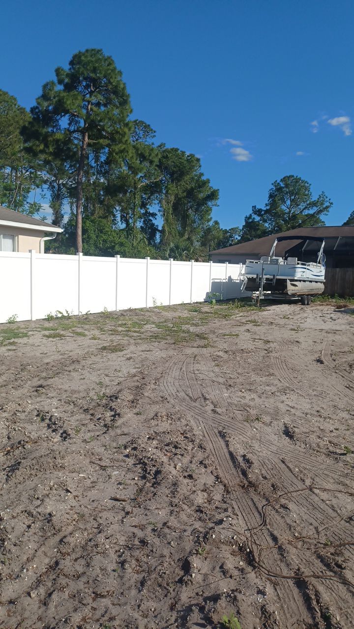 North Port, FL 6 ft. Tall White Vinyl Privacy Fence  by Asap fence and gates, LLC