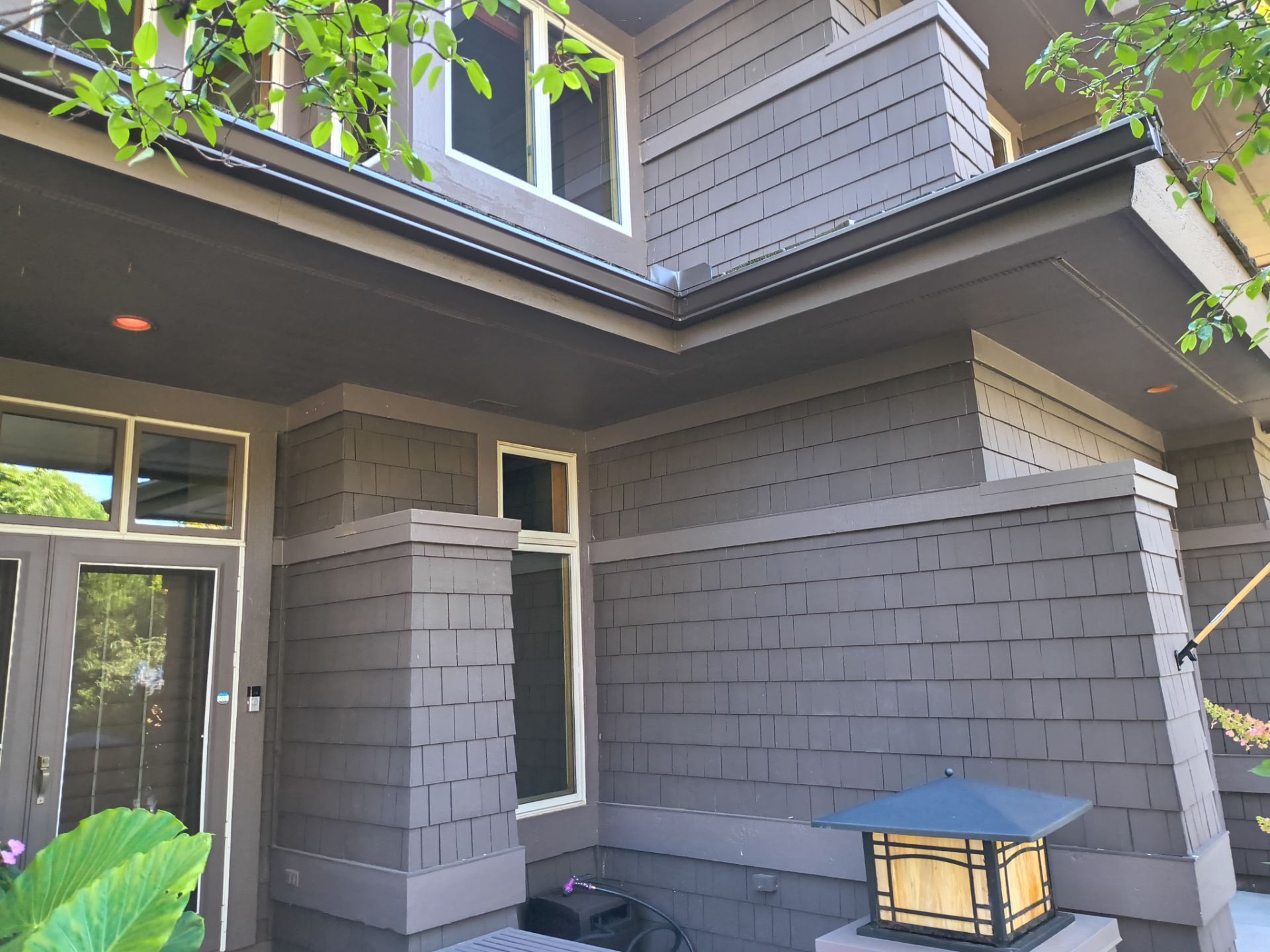 6" Bronze Seamless Gutters with Leaf Exterminator Gutter Protection – Minneapolis, MN by Next Level Seamless Gutters / Exteriors Inc.