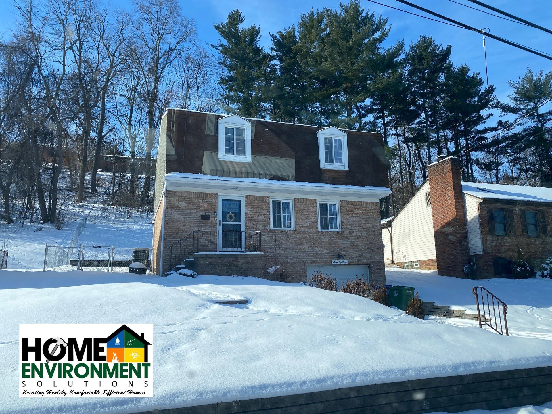 Mold remediation in attic of Pittsburgh, Pa home by Home Environment Solutions