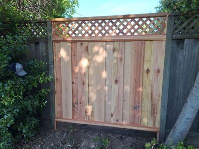 Board on Board W/ 1' Triple Lattice - 7' High