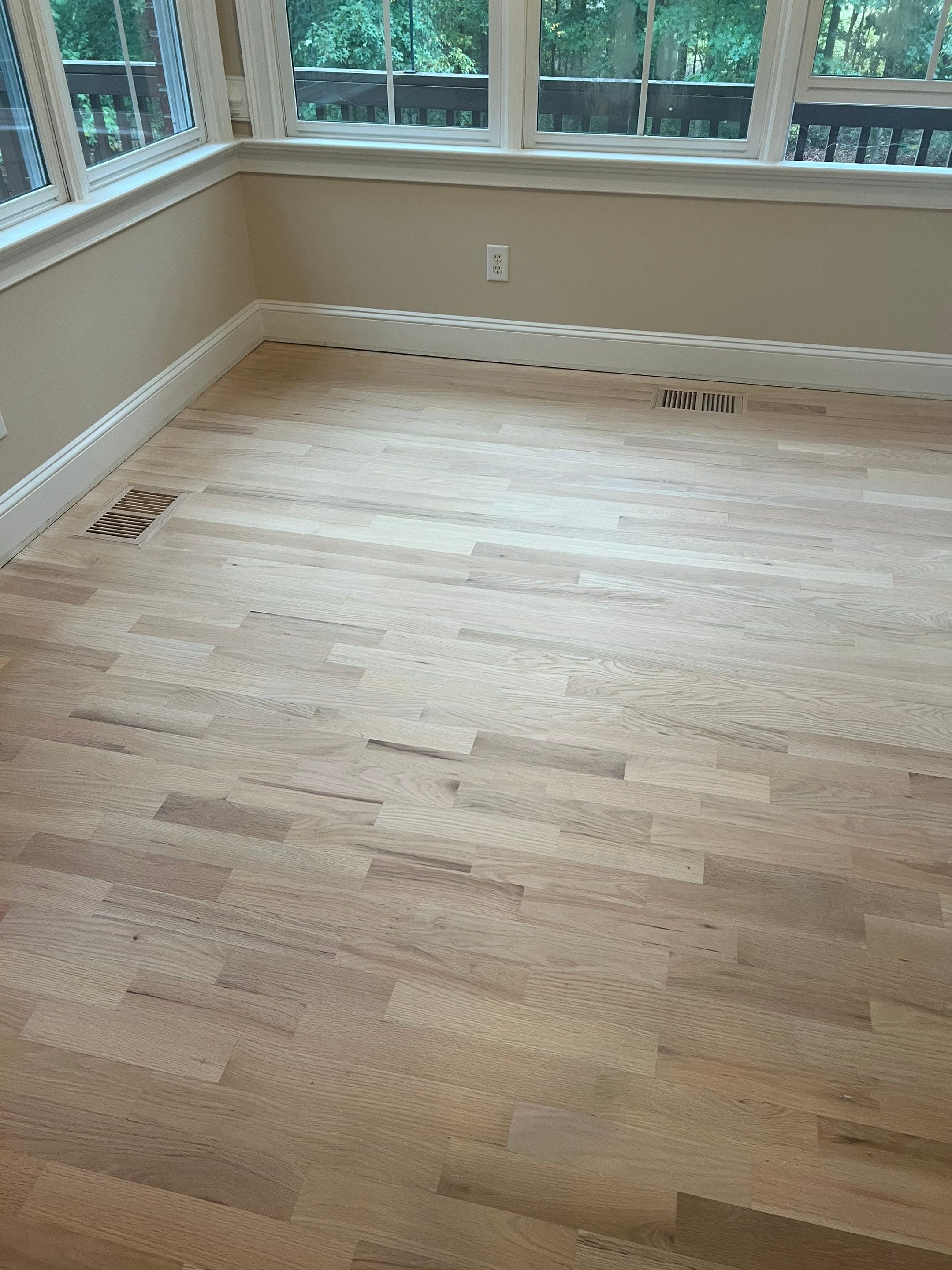 A beautiful refinishing project in The Oaks, Chapel Hill by Accent Custom Floors