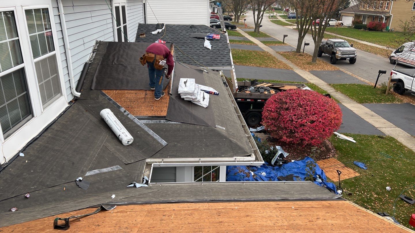 Multi-family unit roof replacement. using GAF Timberline HDZ by Pro Home Services Inc