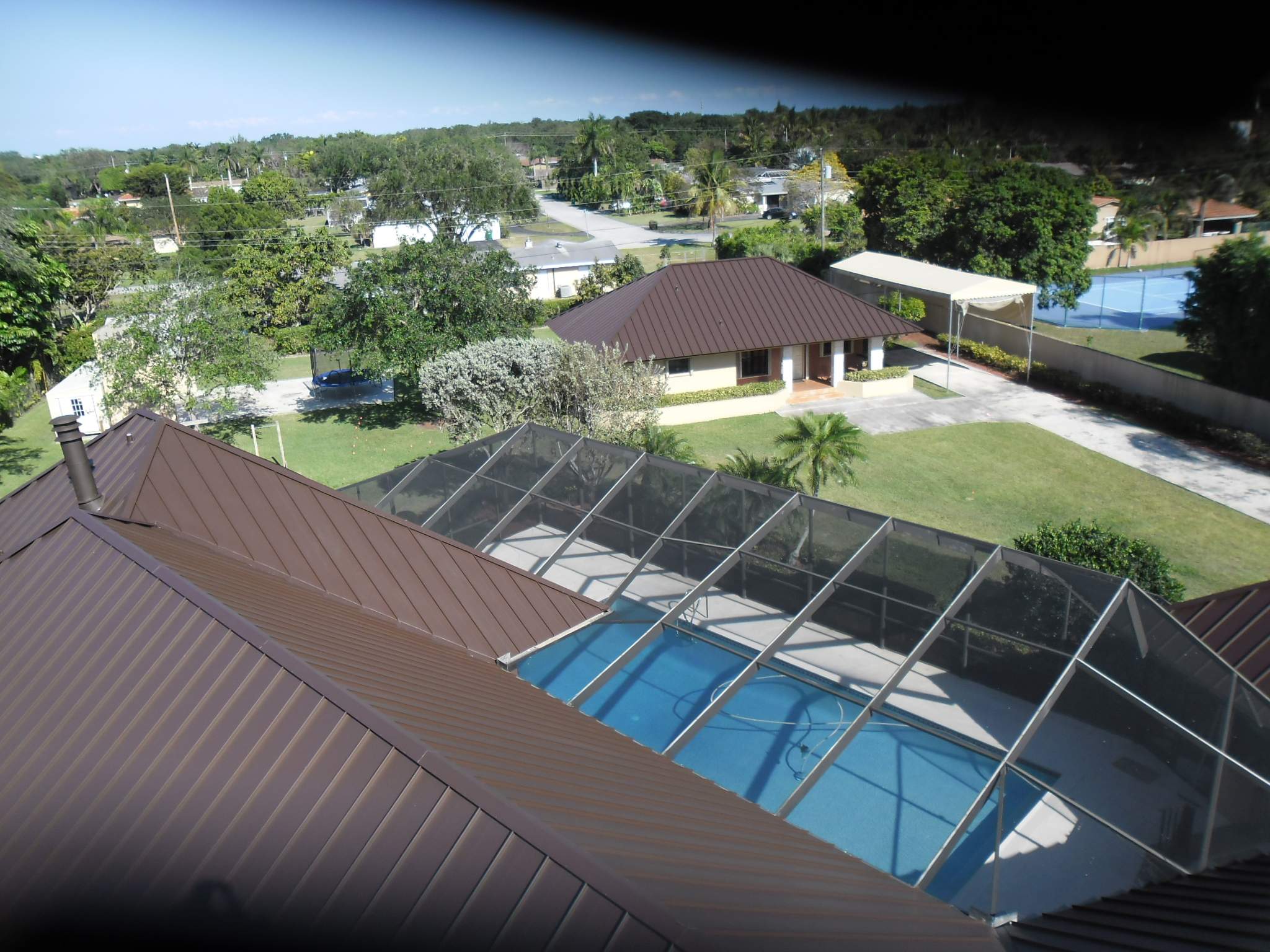 Metal Roof - Galvalume - Mansard Brown by Istueta Roofing