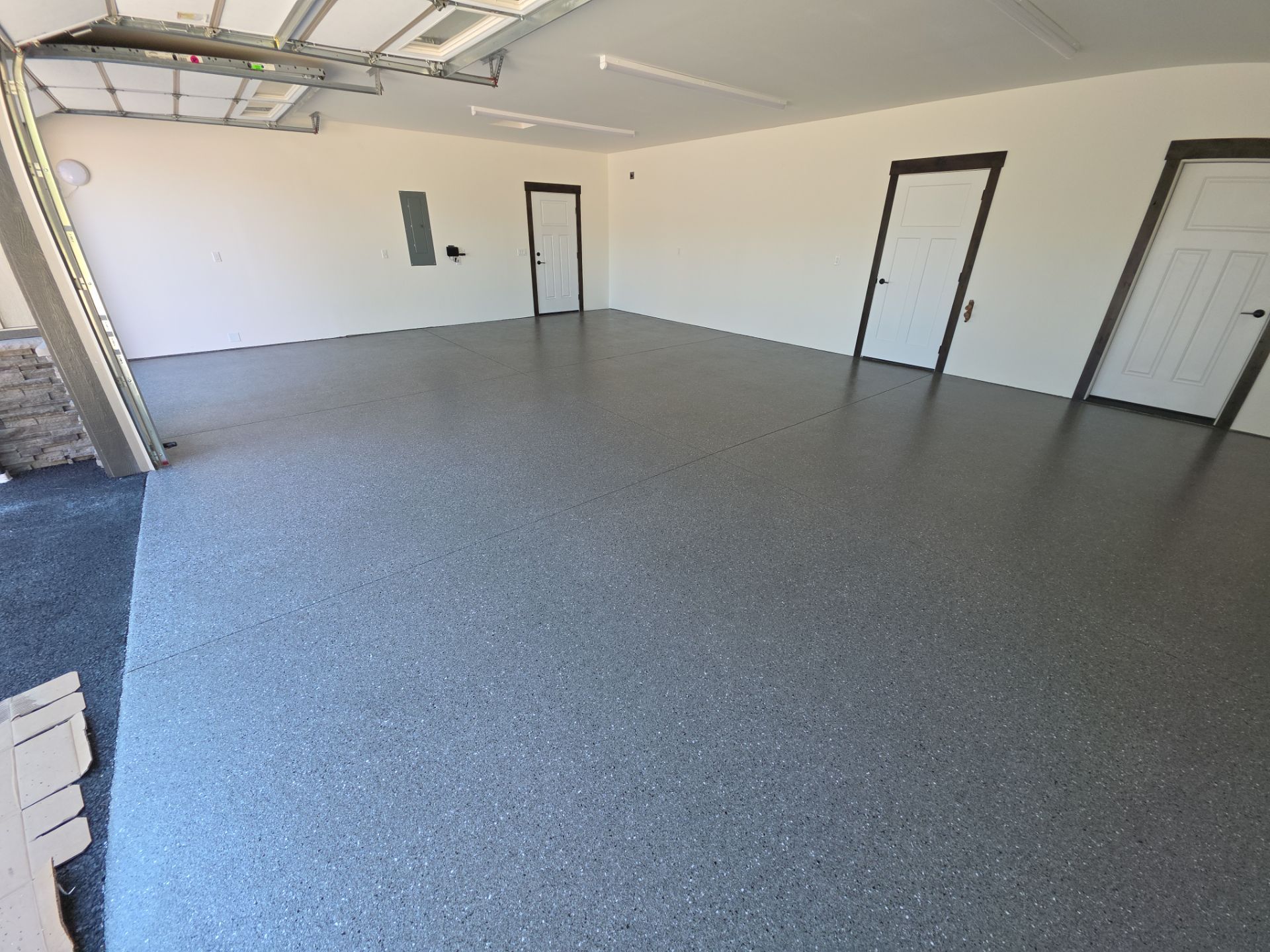 Garage Transformation using Slate Hybrid by Croc Coatings, LLC