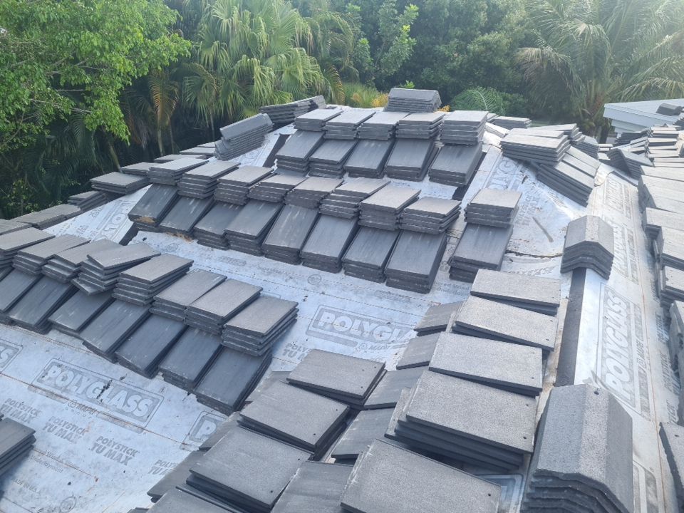 Residential Roofing Installation using Eagle Roofing Tile by BLUES BROTHERS ROOFING
