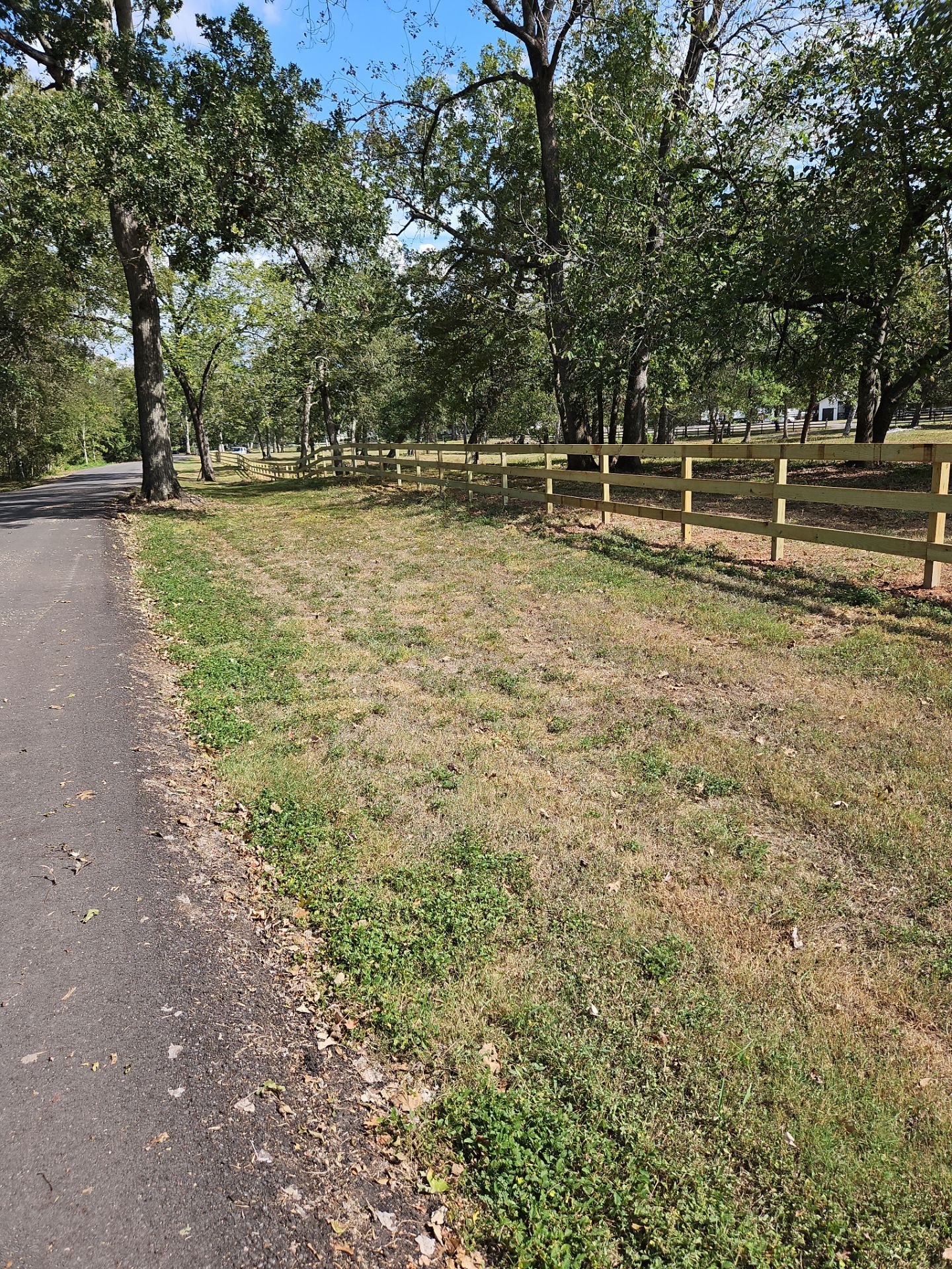 Ranch Style fence Plus Iron installation by Tim's Fences