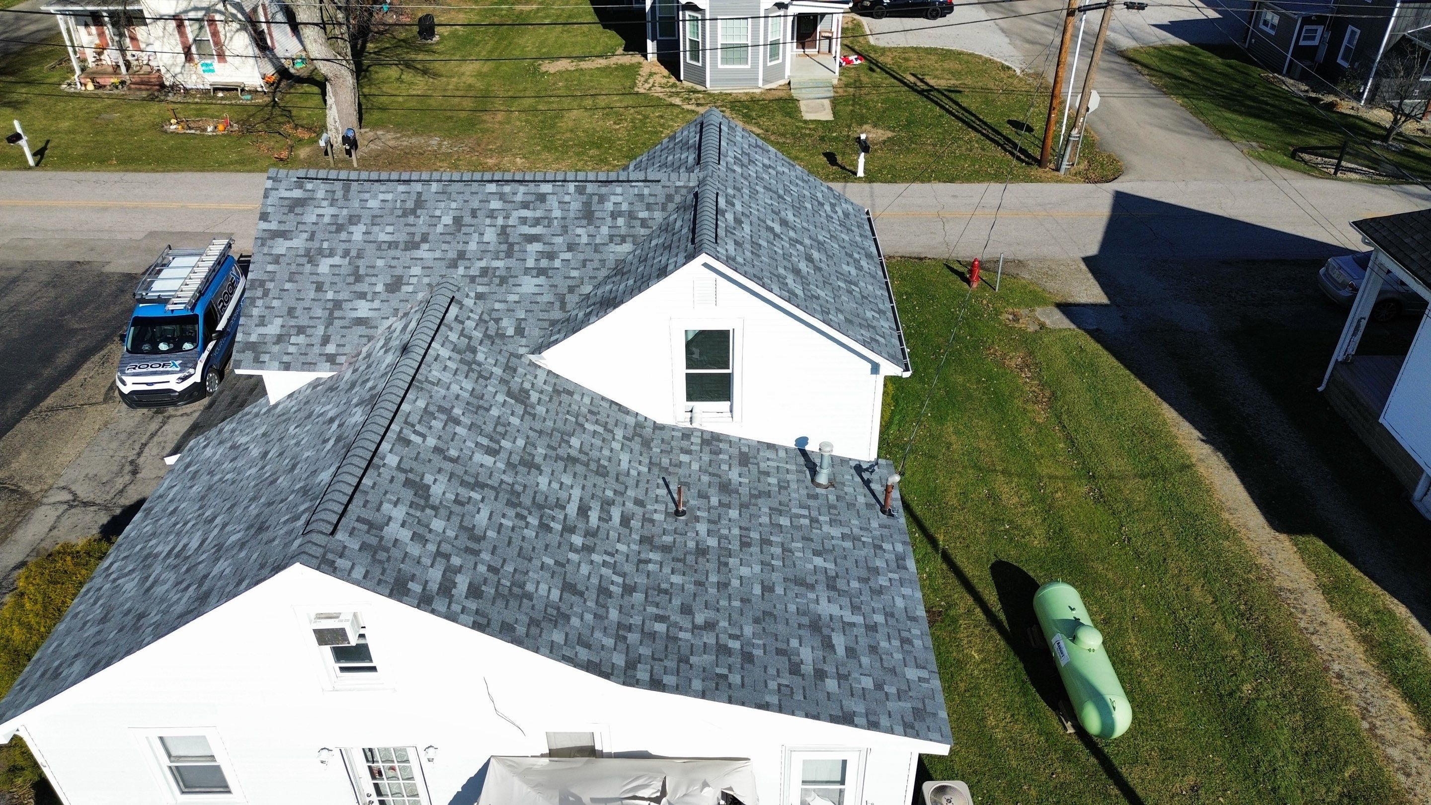 Residential Roofing Installation using Duration Series Shingles - Slatestone Gray by RoofX 