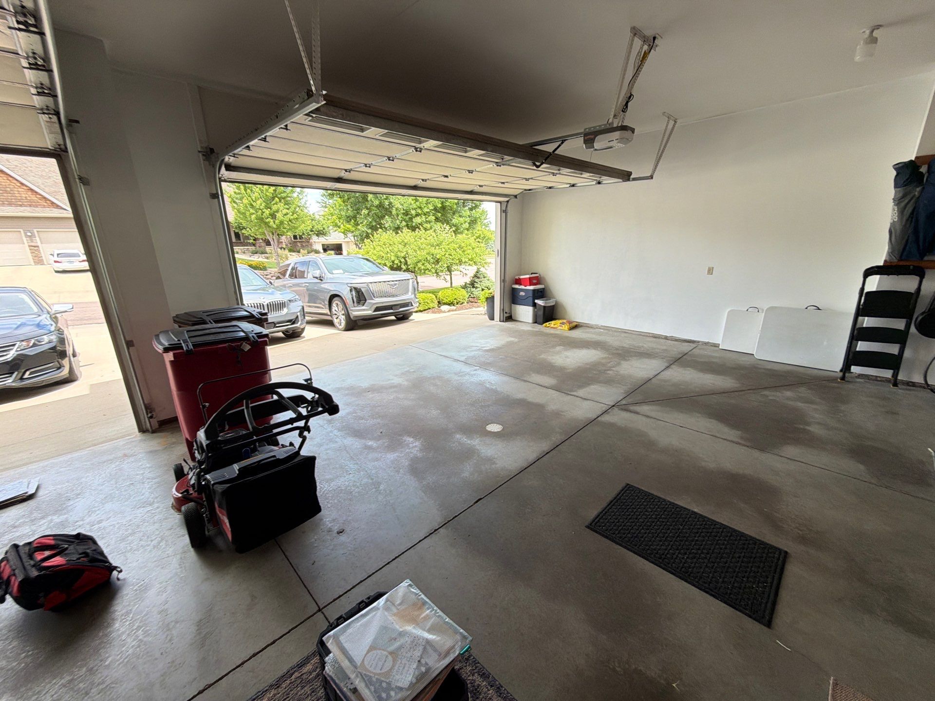 Coyote Garage Floor Coating in Sioux Falls by Select Painting, Coatings & Garage Cabinets