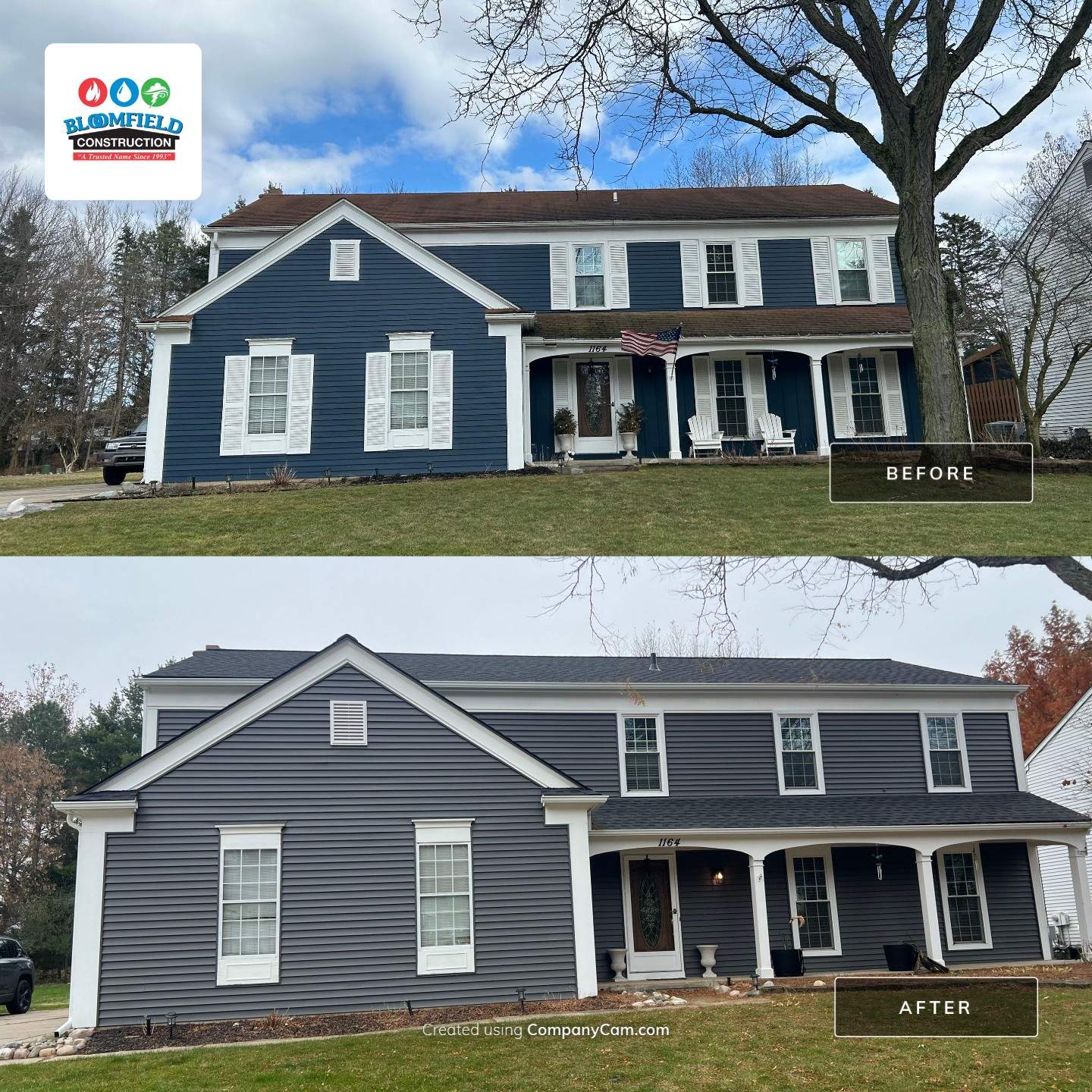 Roof & Siding Replacement by Bloomfield Construction & Restoration