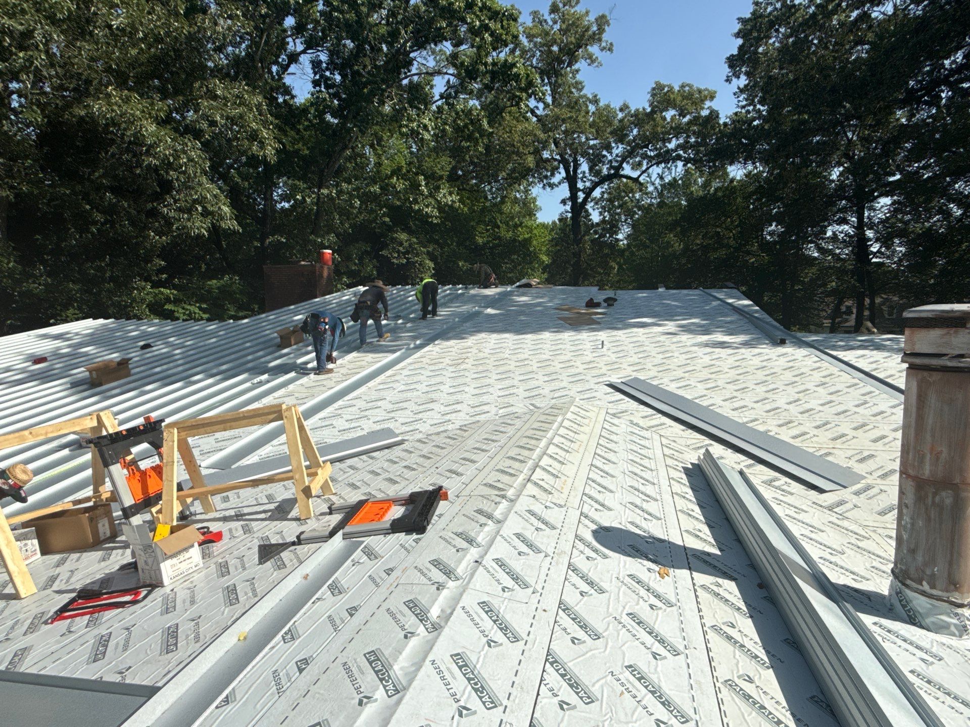 Residential Standing Seam Metal Roof and Membrane Replacement in Memphis by Revival Roofing Services