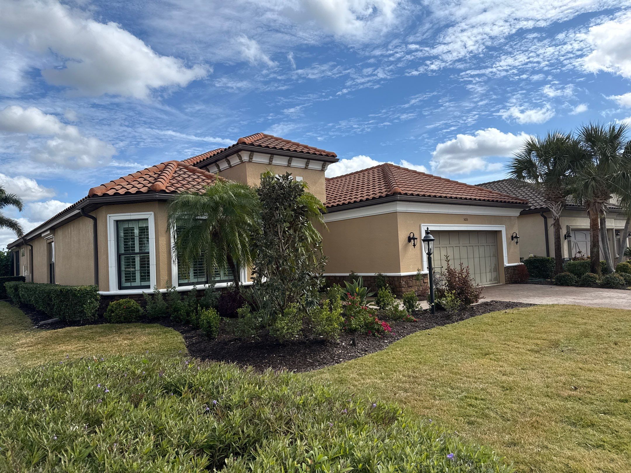 Barrel Tile Roof Cleaning in Esplanade Golf & Country Club – Lakewood Ranch, FL by Sunshine AquaWash