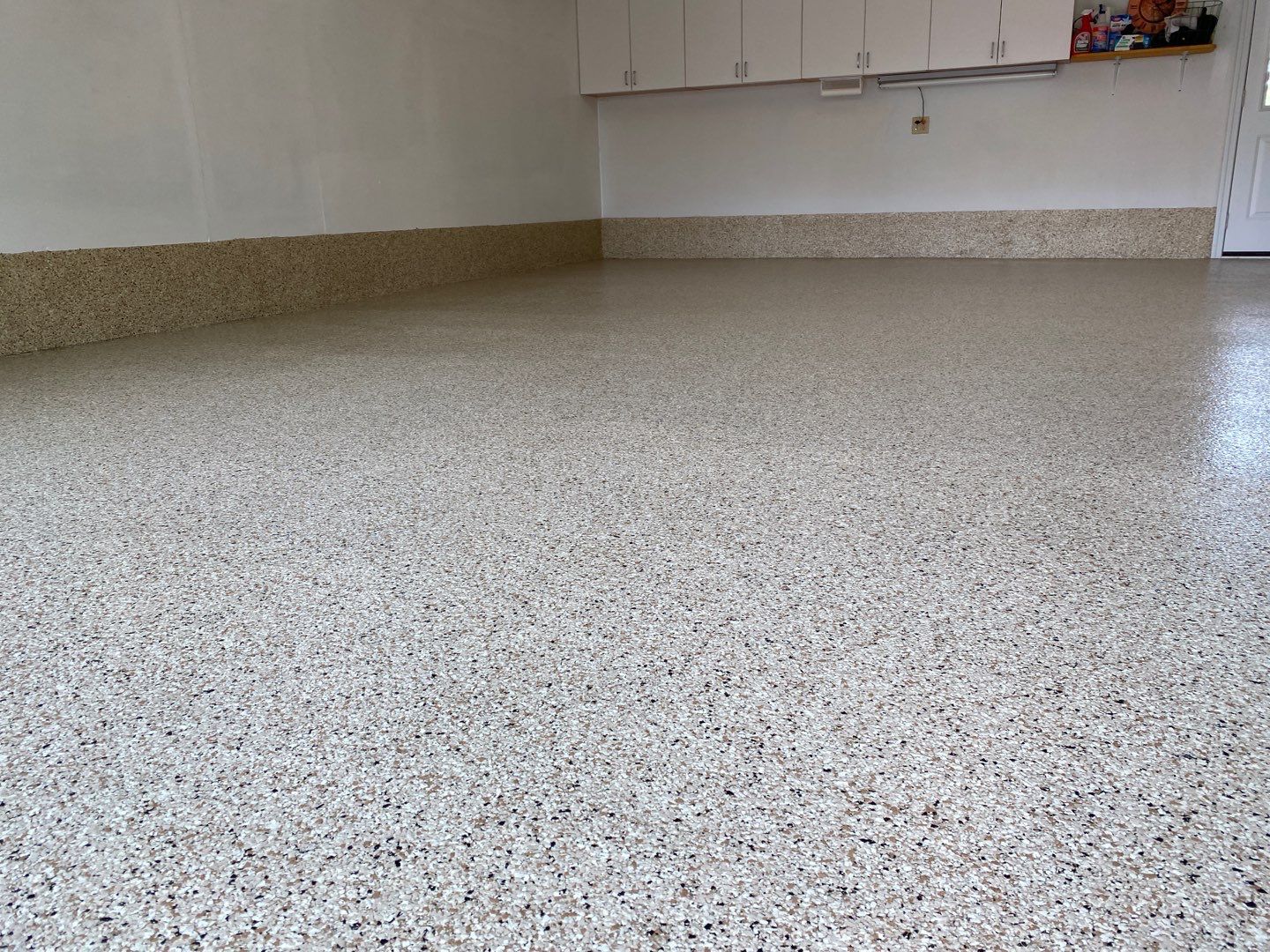 Garage Floor and Patio using Driftwood by Your1DayFloor.com