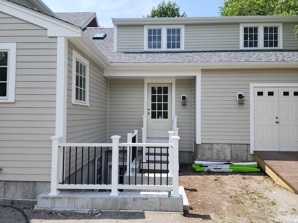 Siding on new construction in Brookline, MA by UBrothers Construction