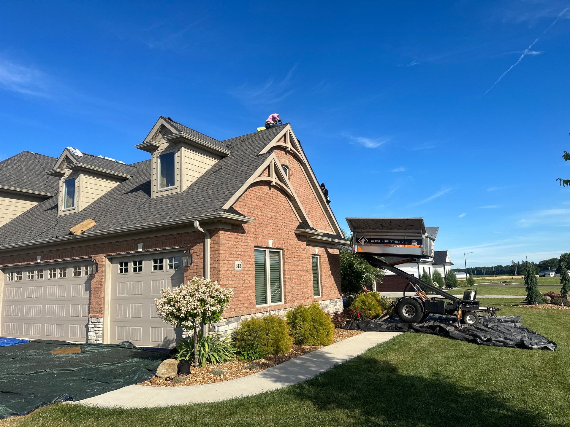 Residential Roofing Installation using GAF Timberline HDZ Appalachian Sky by Nitro Roofing and Construction