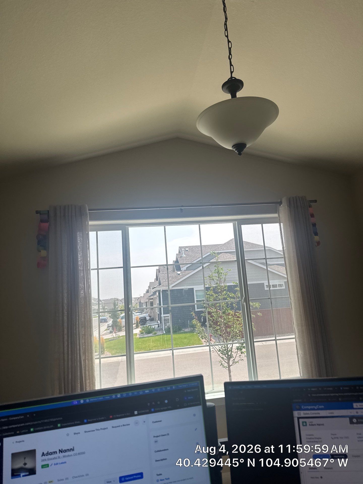 Home Office Lighting and Media Installation in Windsor by CompanyCam Sales Demo