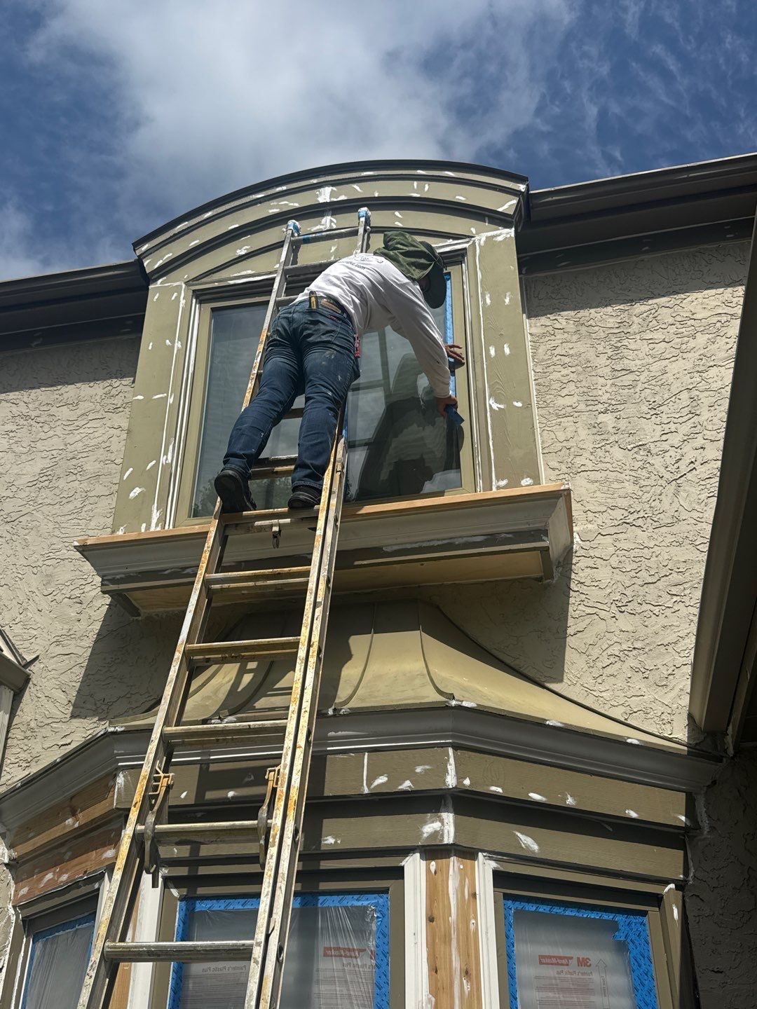 Exterior Painting and Extensive Wood Rot Repair in Overland Park by Cougar Painting