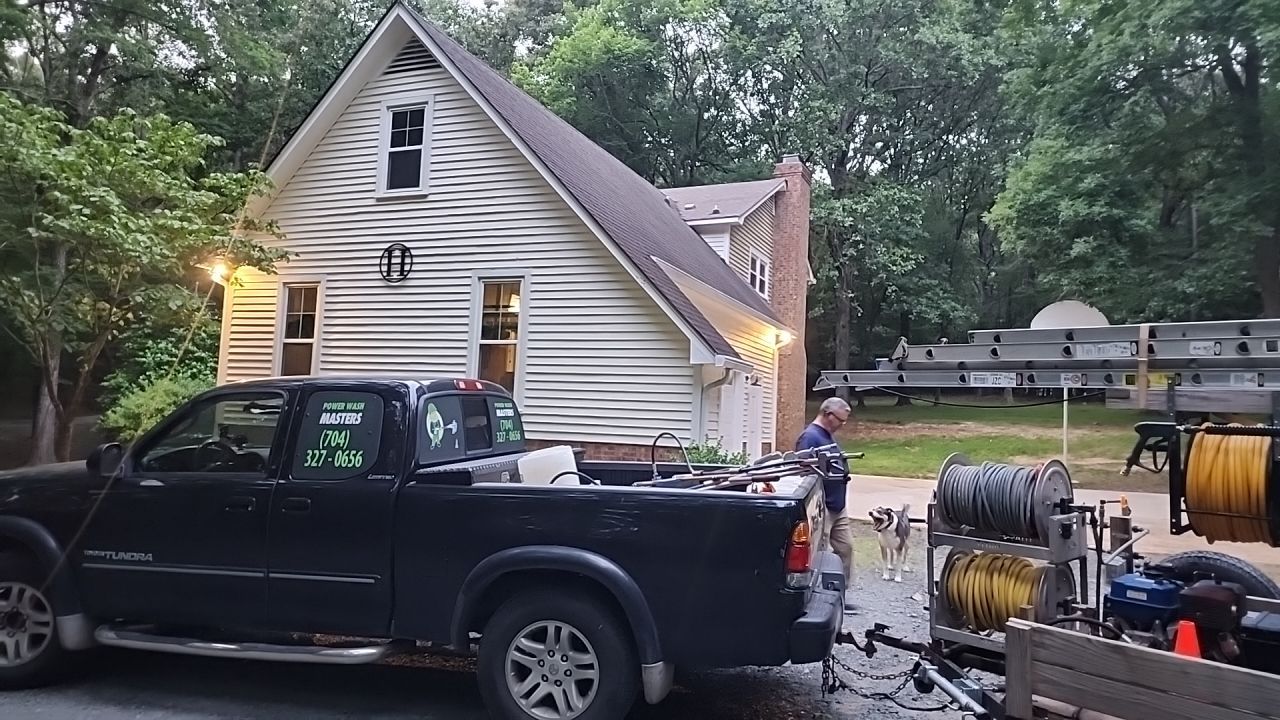 House Wash using cleaner by Power Wash Masters LLC