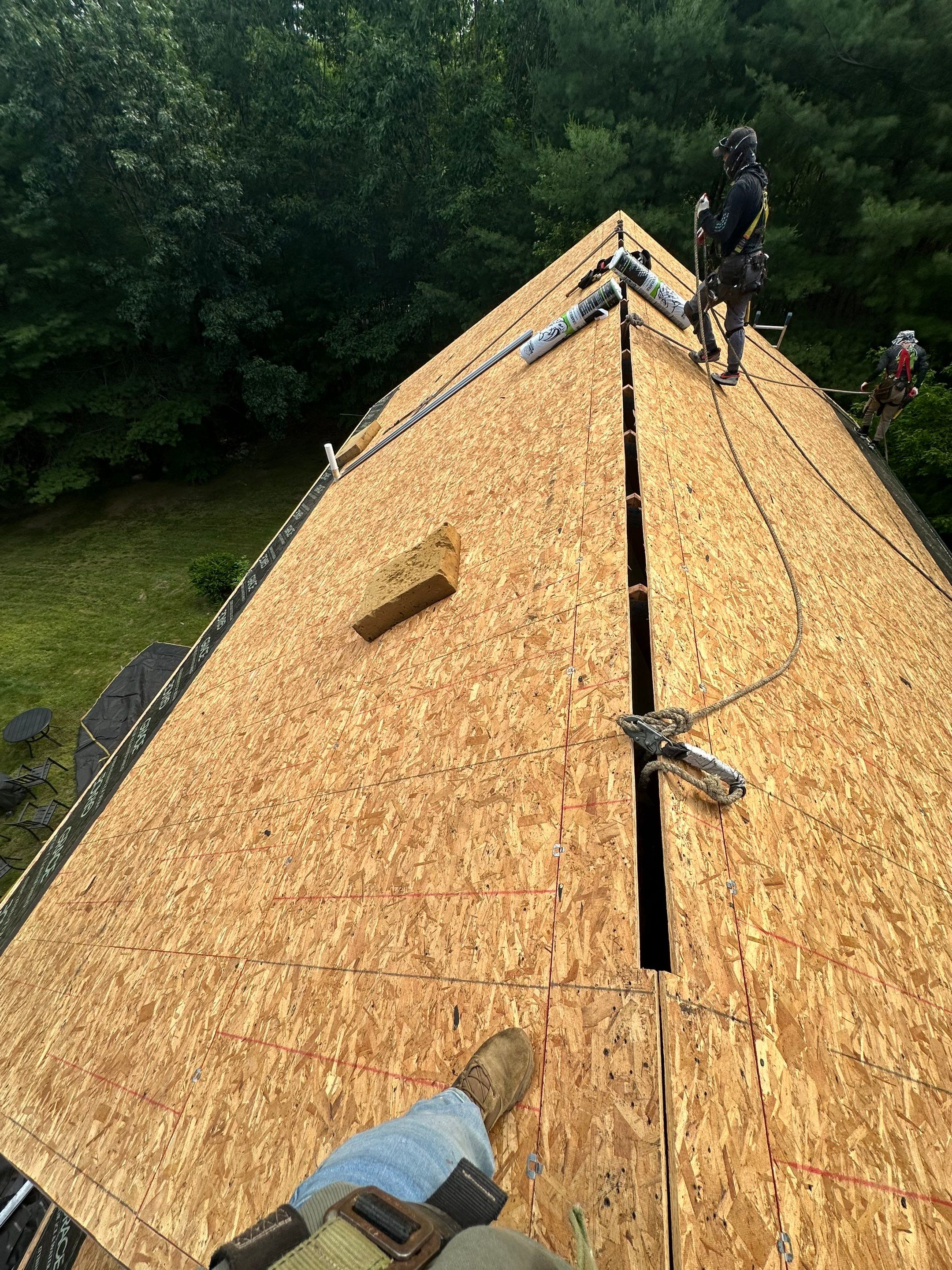 Residential Roofing Installation Featuring Owens Corning Duration Shingles in Deerfield by Tall pine roofing