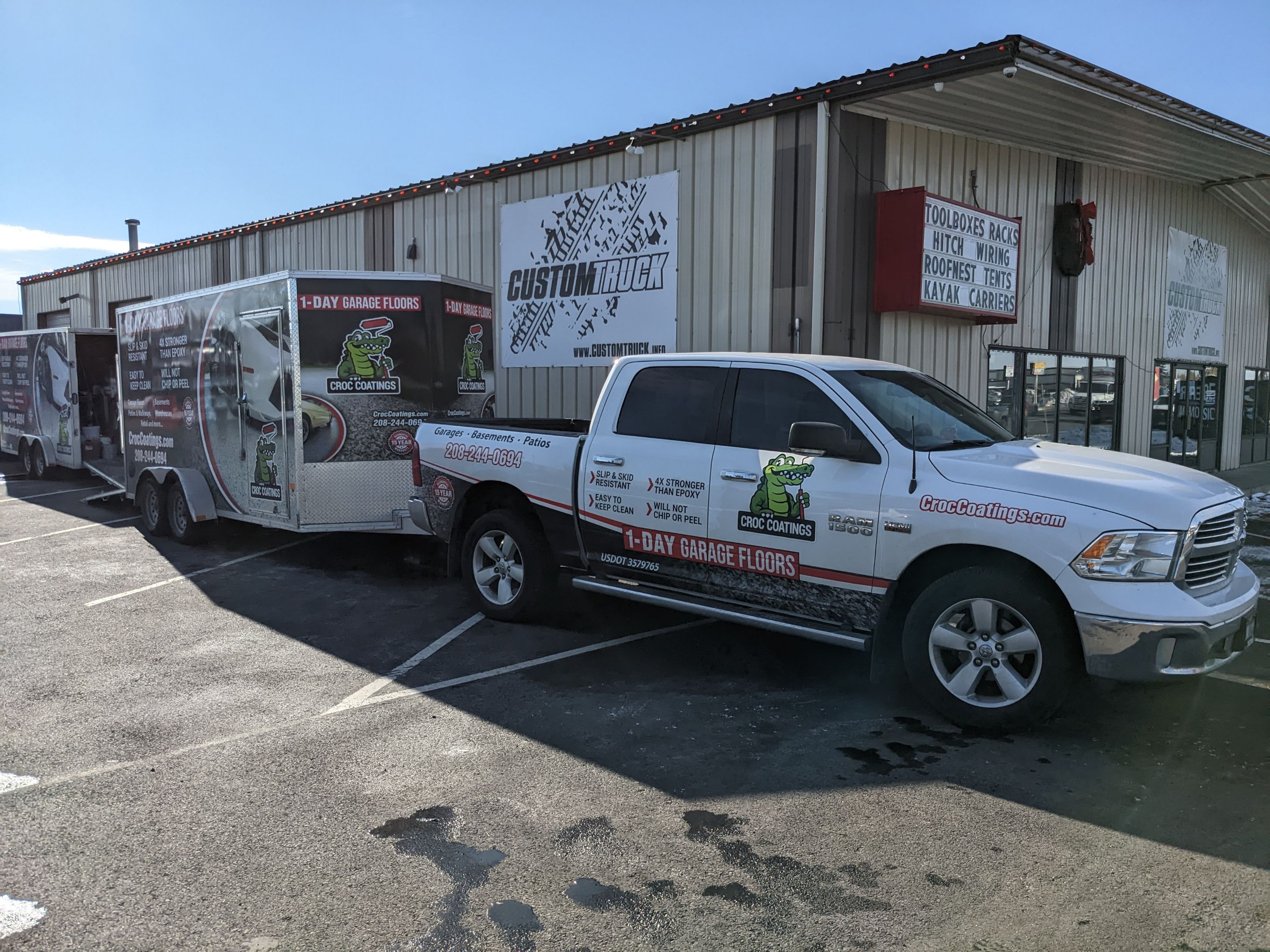 Commercial Showroom Transformation in Silvercreek by Croc Coatings, LLC