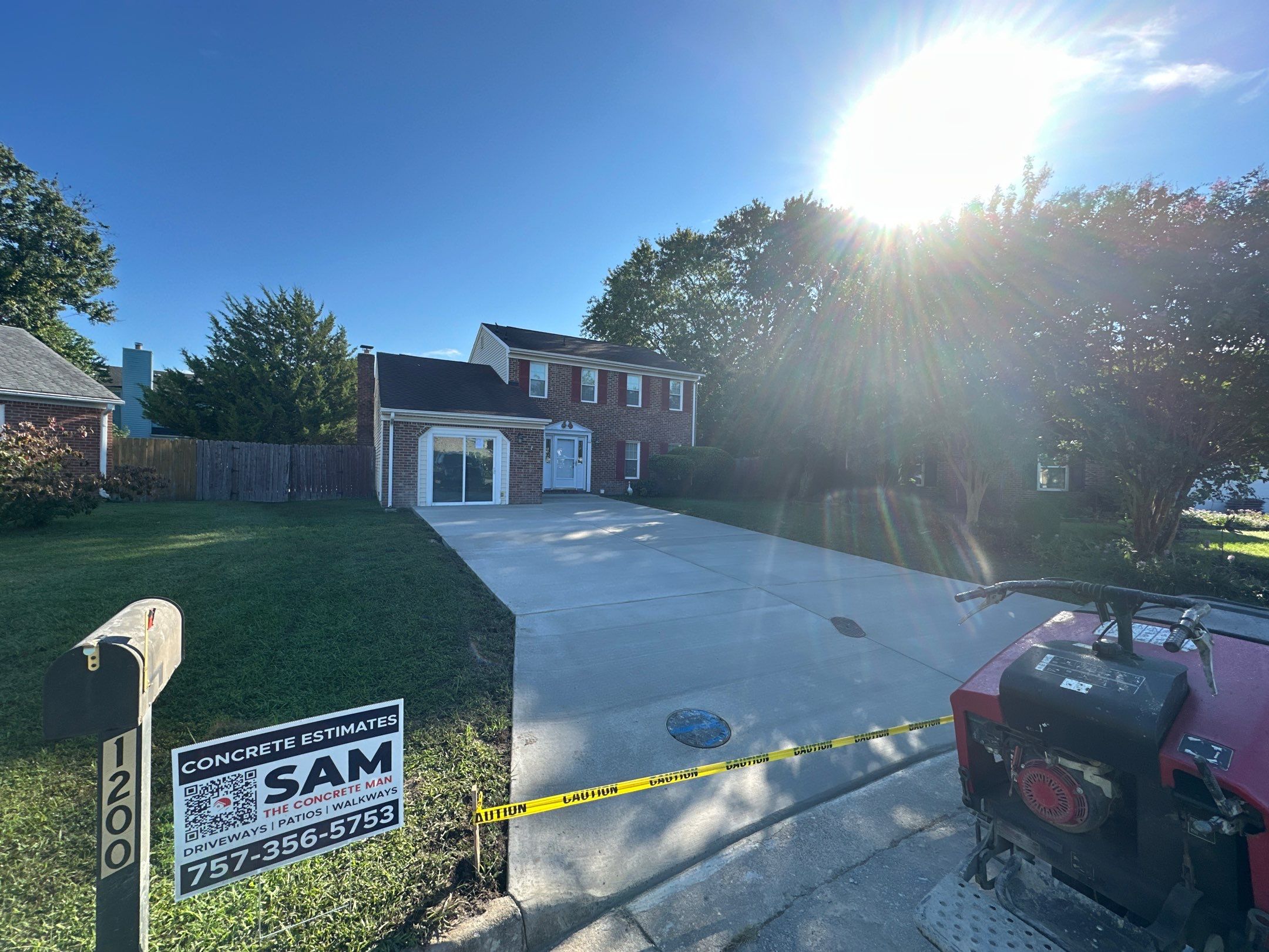 Project in Virginia Beach by Sam The Concrete Man Virginia Beach