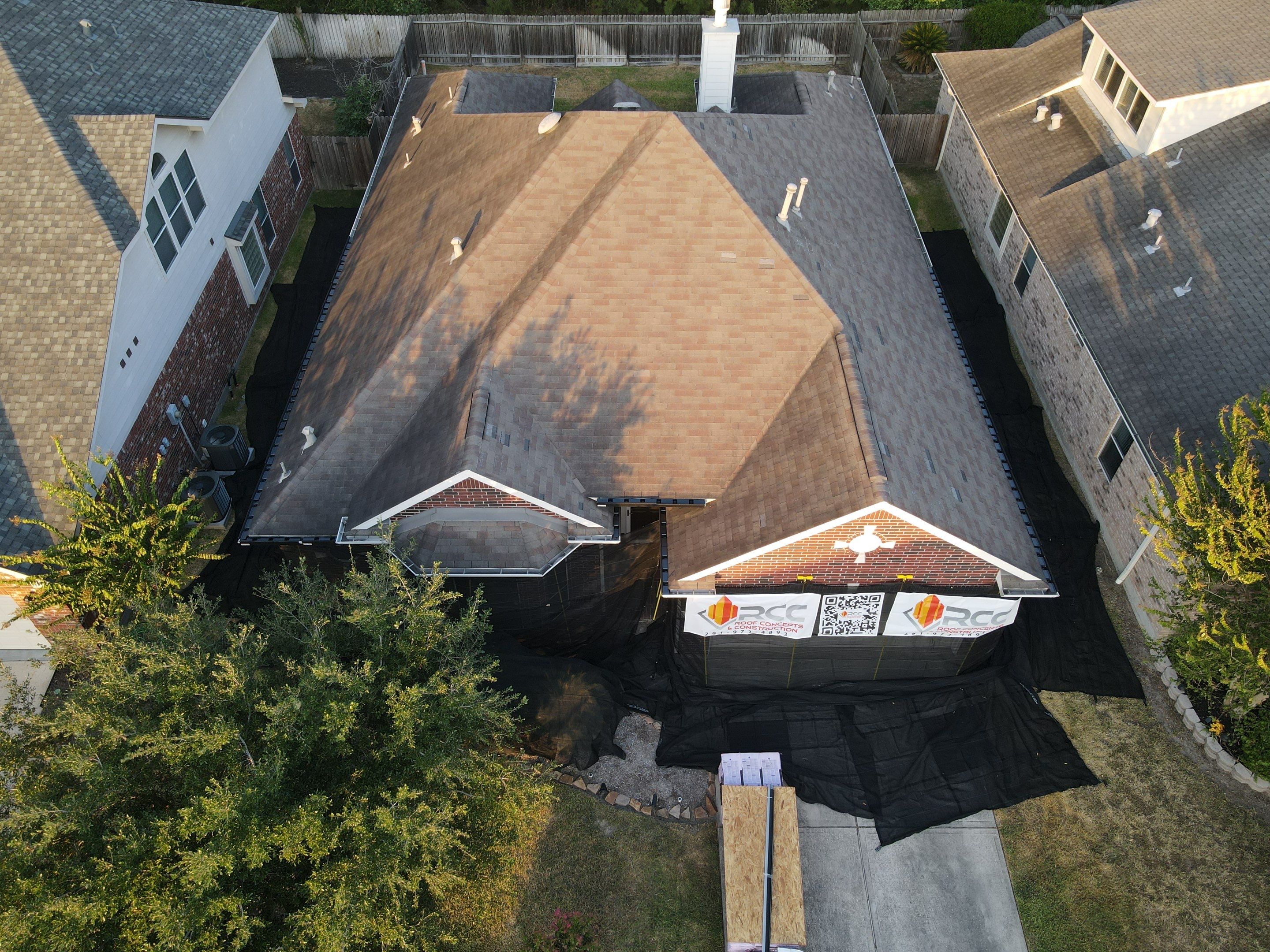 Residential Roofing Installation using Owen's Corning by Roof Concepts Construction